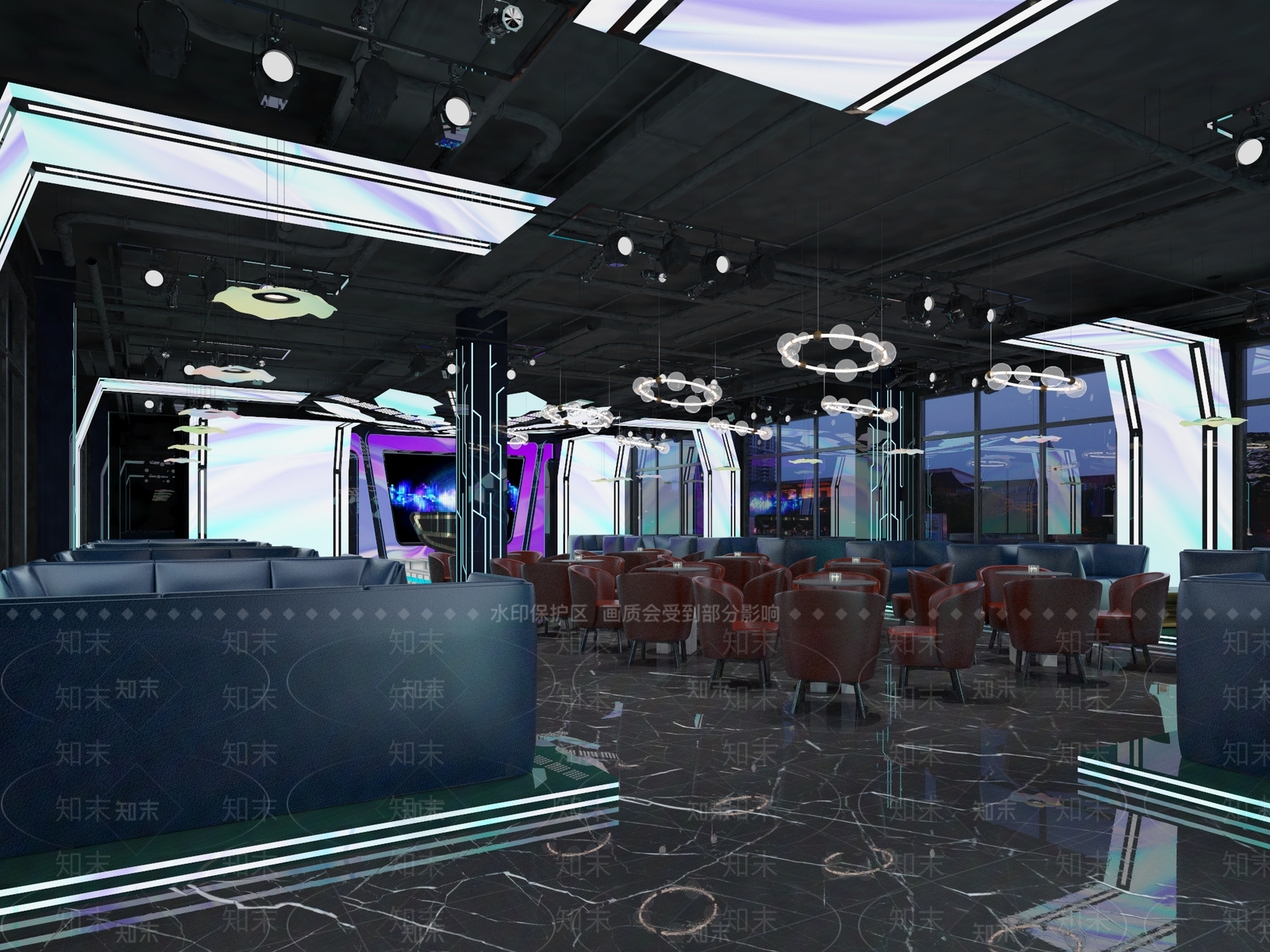 现代科技酒吧3D模型下载【ID:1100668967】
