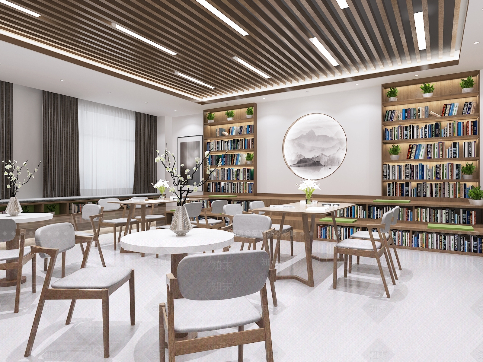 新中式活动中心3D模型下载【ID:1100677990】