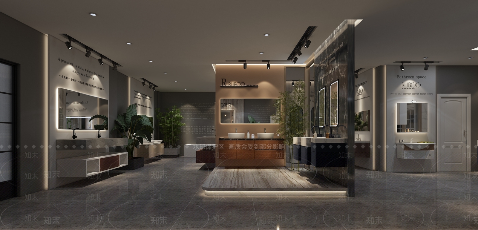 现代卫浴展厅3D模型下载【ID:1100690219】