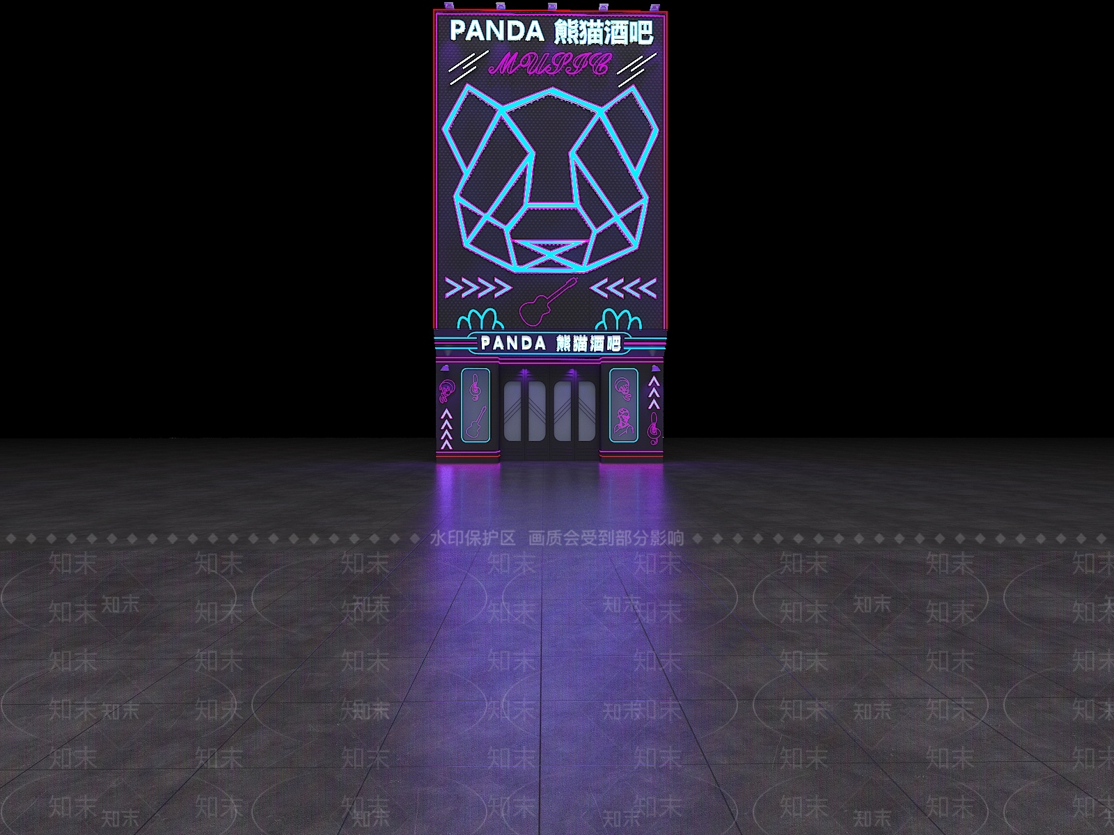 现代酒吧3D模型下载【ID:1100693721】
