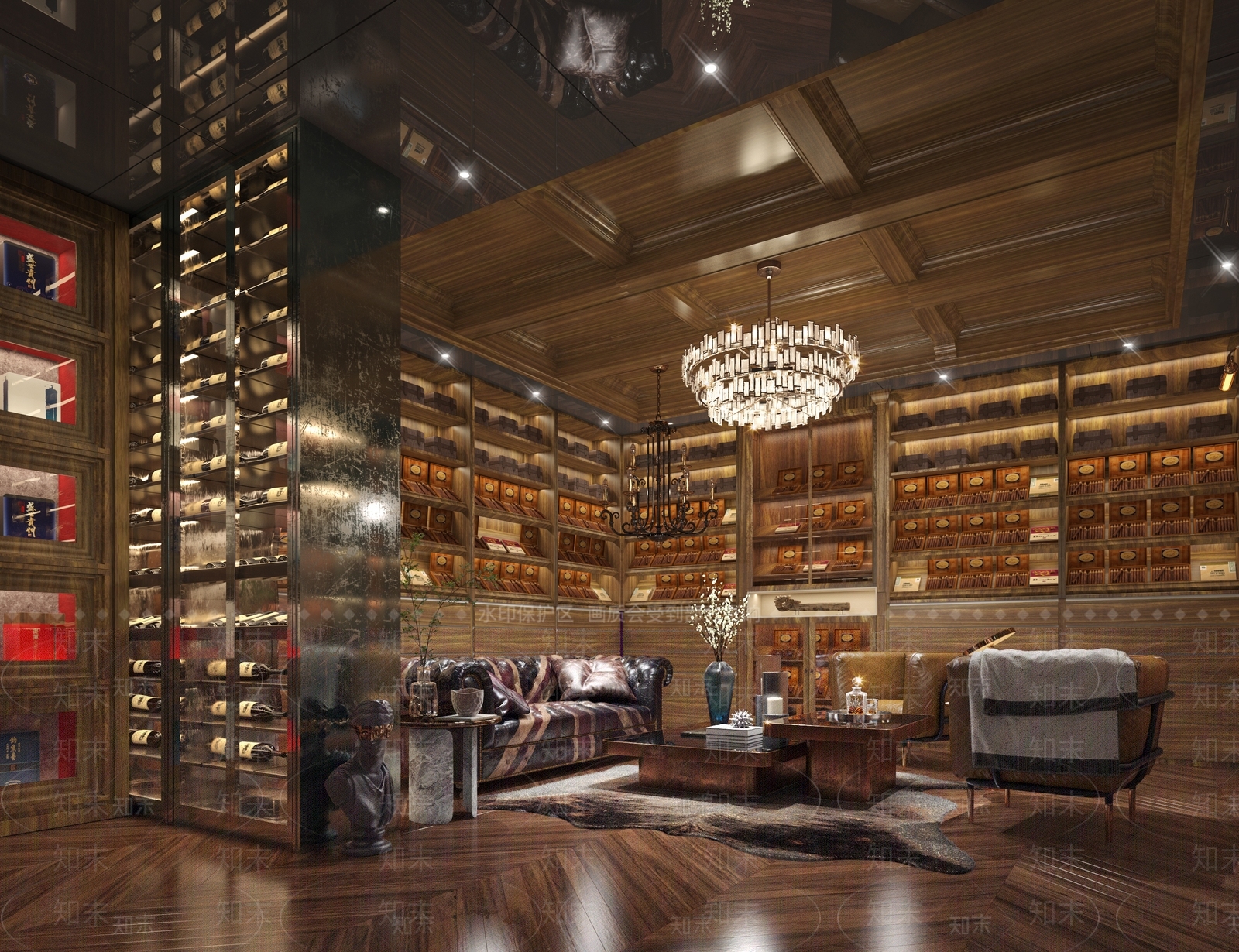 欧式古典烟酒店3D模型下载【ID:1100694731】