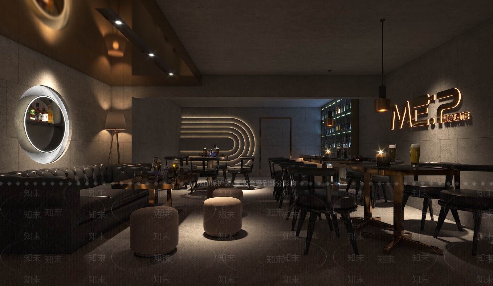 现代酒吧3D模型下载【ID:1100697549】
