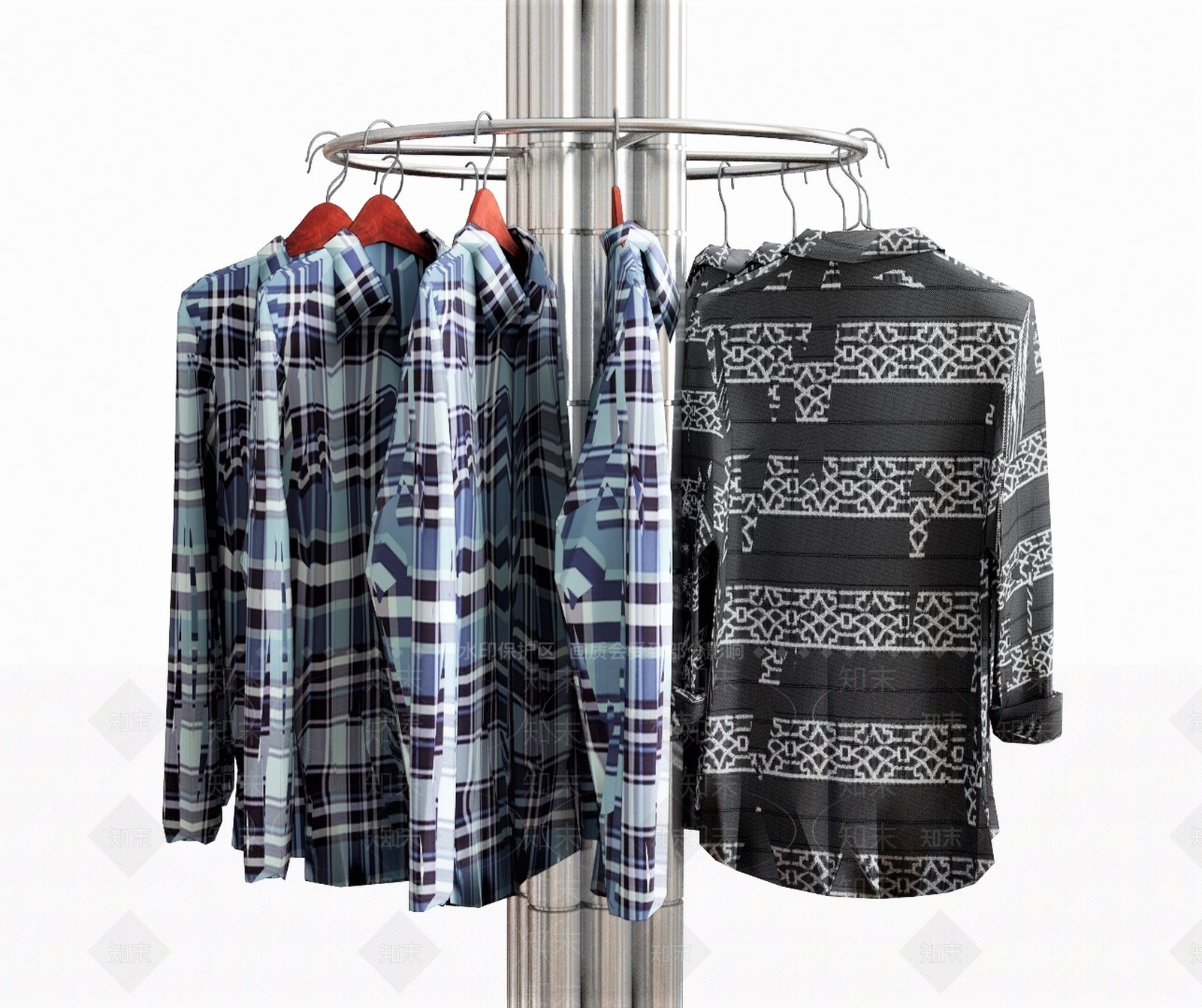 现代服装SU模型下载【ID:1100706585】
