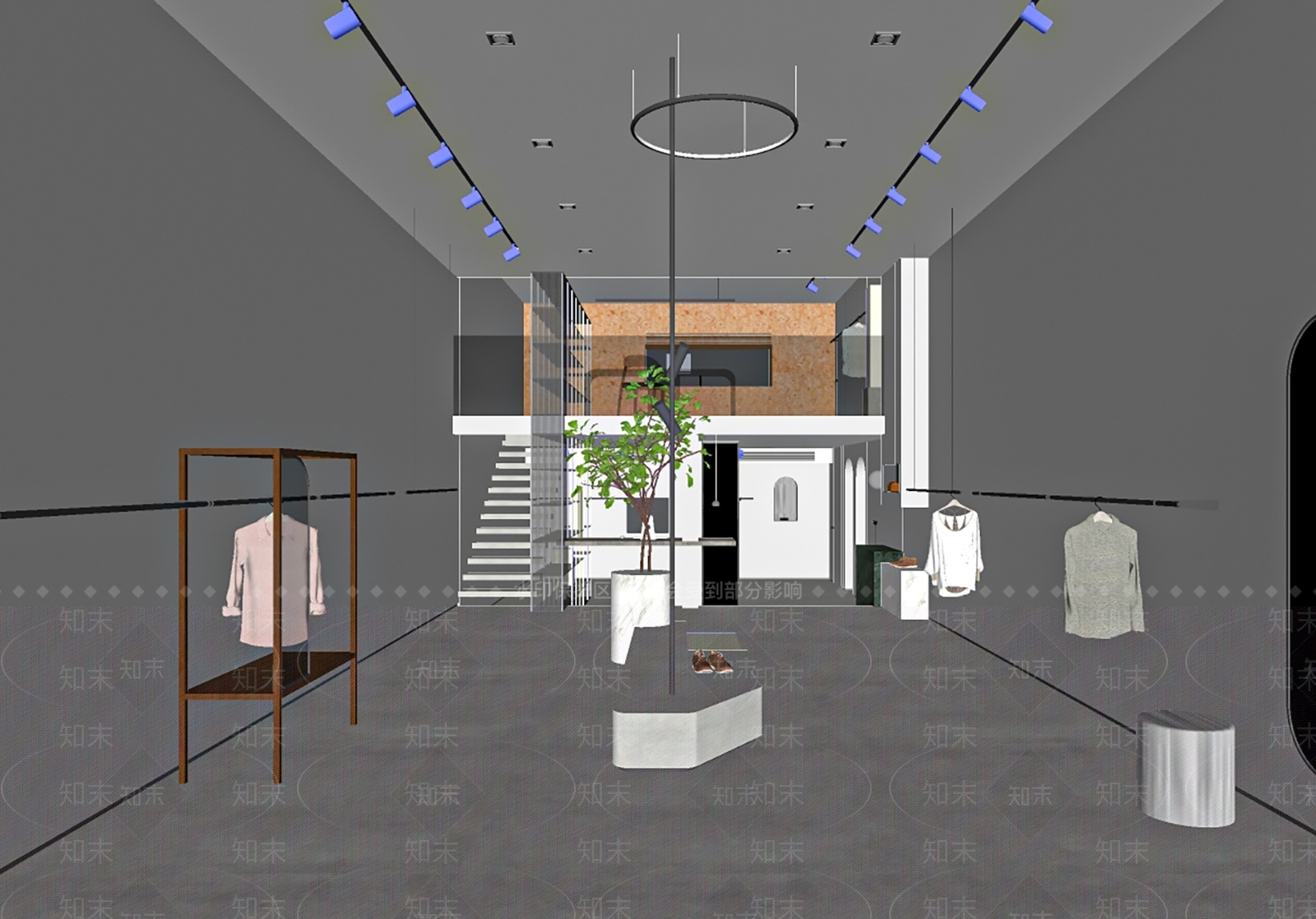 现代服装店SU模型下载【ID:1100707774】