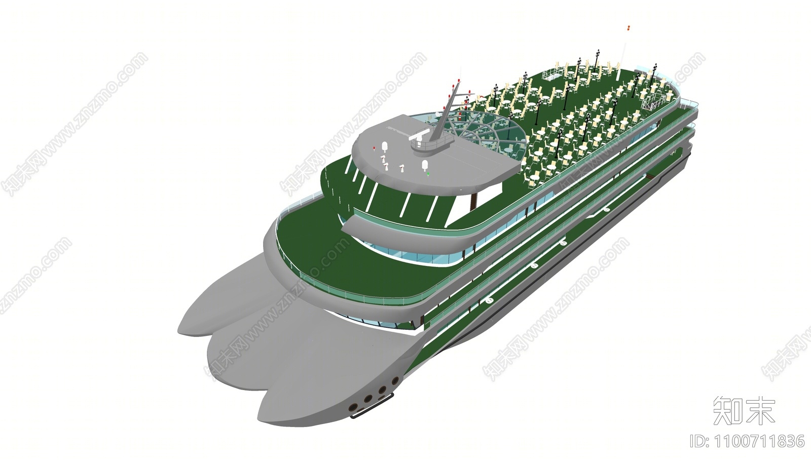 现代游轮SU模型下载【ID:1100711836】