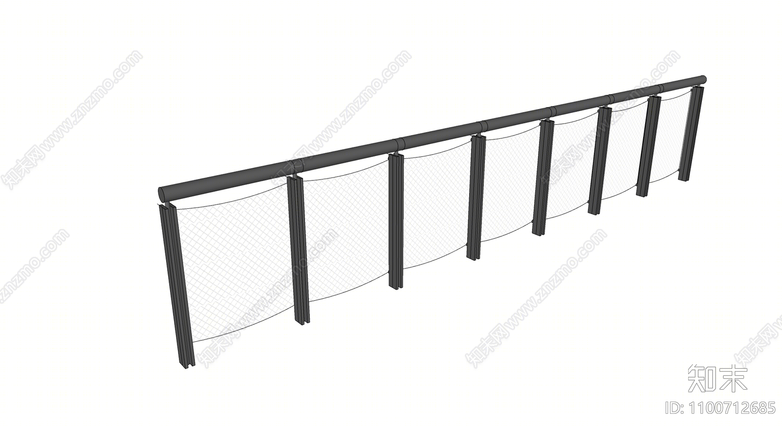 现代护栏SU模型下载【ID:1100712685】