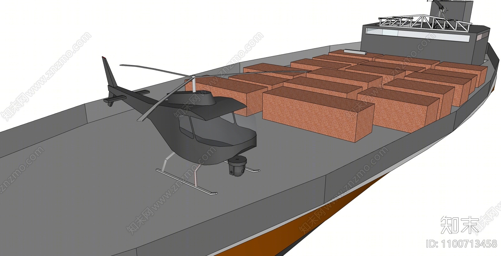 现代舰船SU模型下载【ID:1100713458】