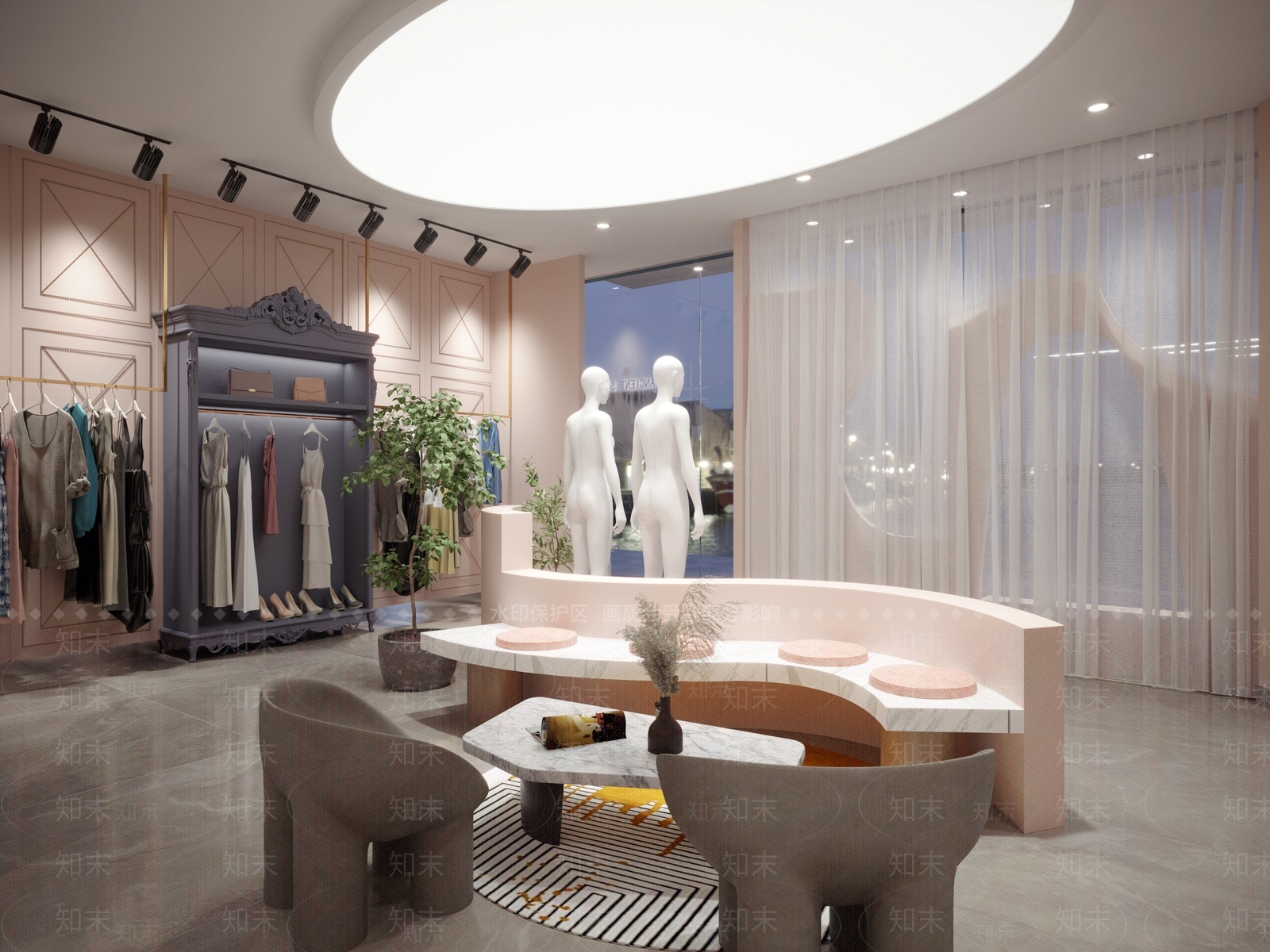 北欧内衣店3D模型下载【ID:1100726562】