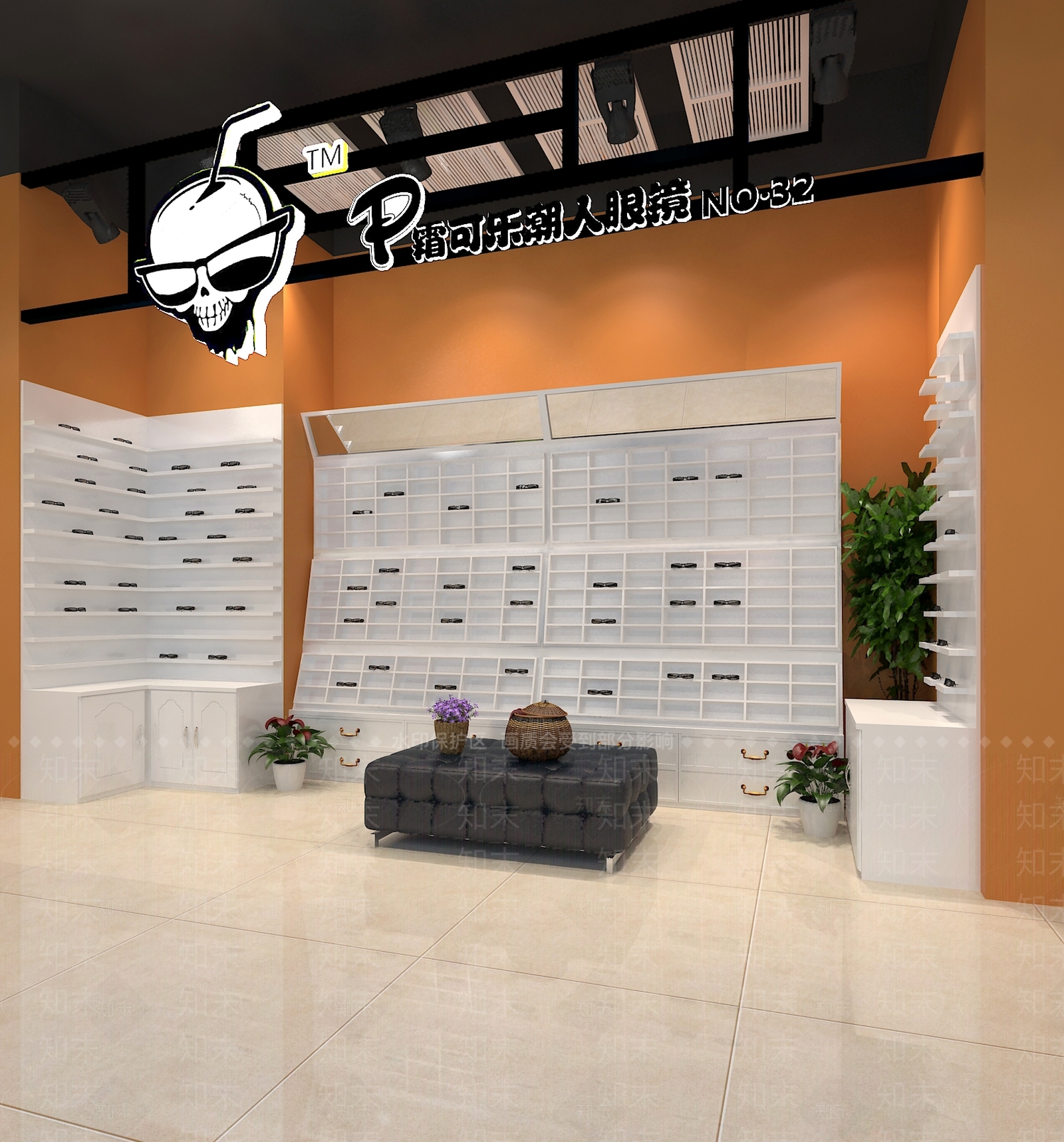 现代眼睛店面3D模型下载【ID:1100747427】