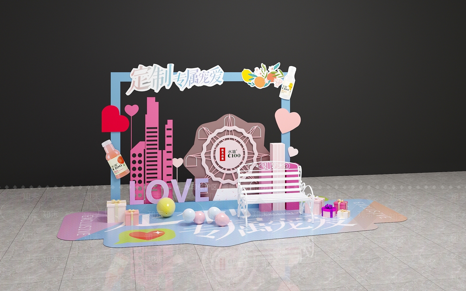 现代美陈3D模型下载【ID:1100748329】