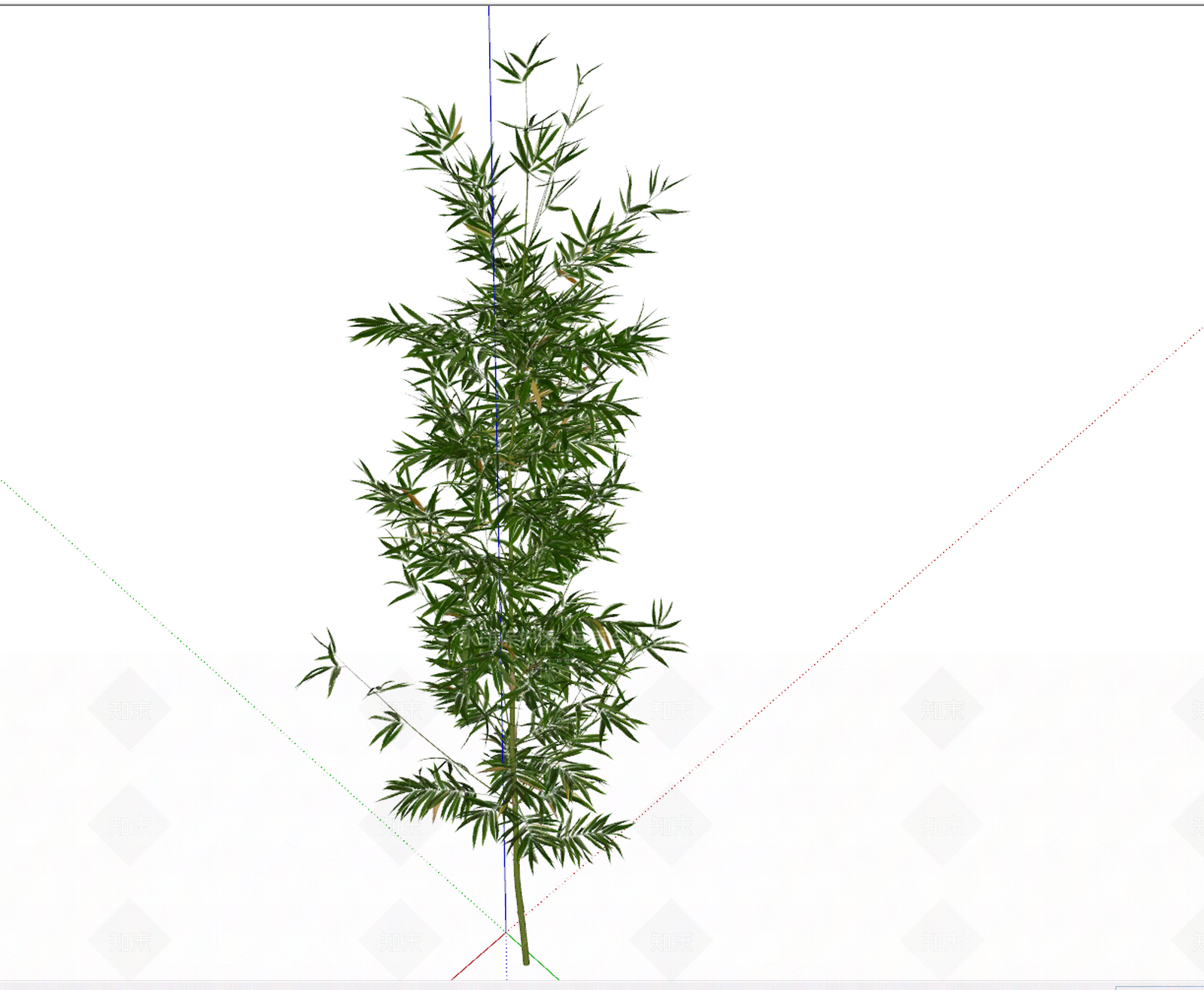 现代竹子SU模型下载【ID:1100772470】