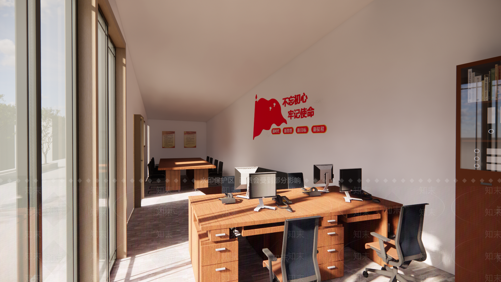 新中式社区活动中心SU模型下载【ID:1101003860】