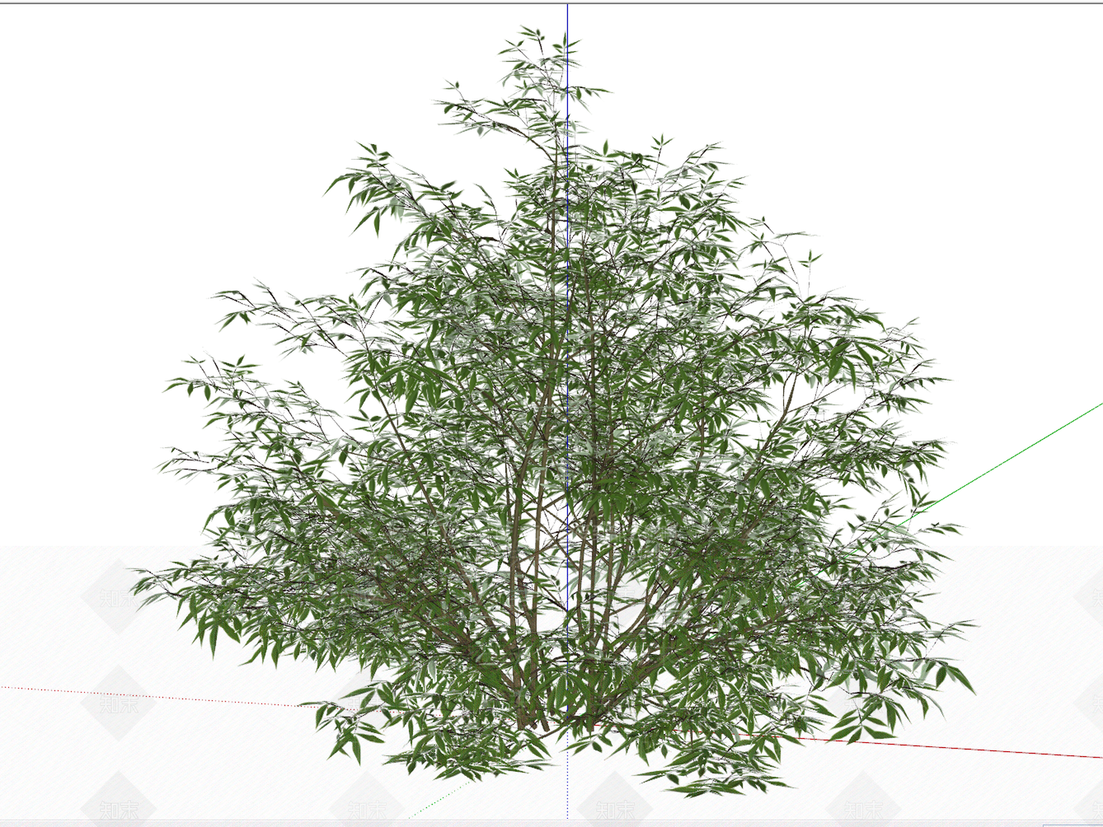 现代竹子SU模型下载【ID:1100798254】