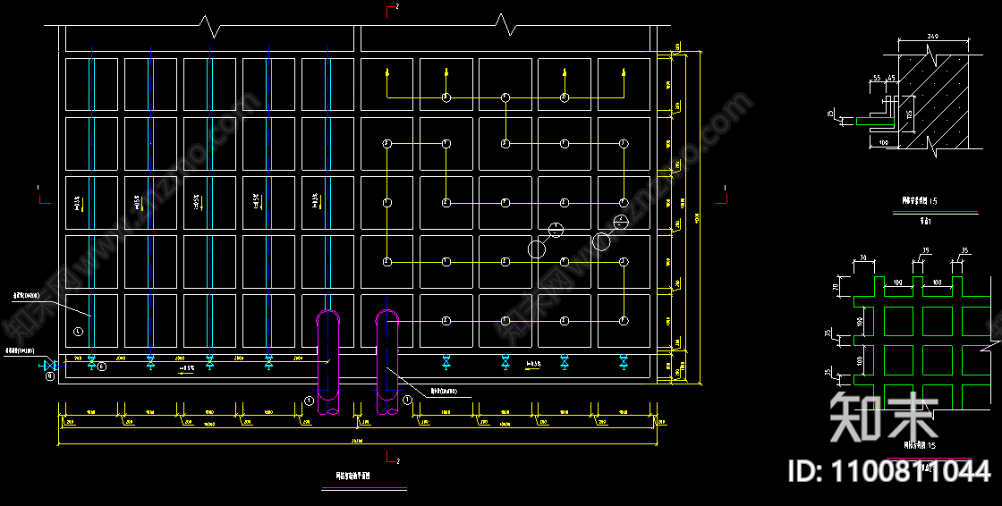 网格絮凝池施工图下载【ID:1100811044】