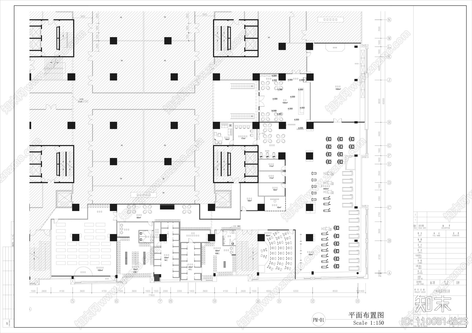 广州市悦莱美健身俱乐部cad施工图下载【ID:1100814825】