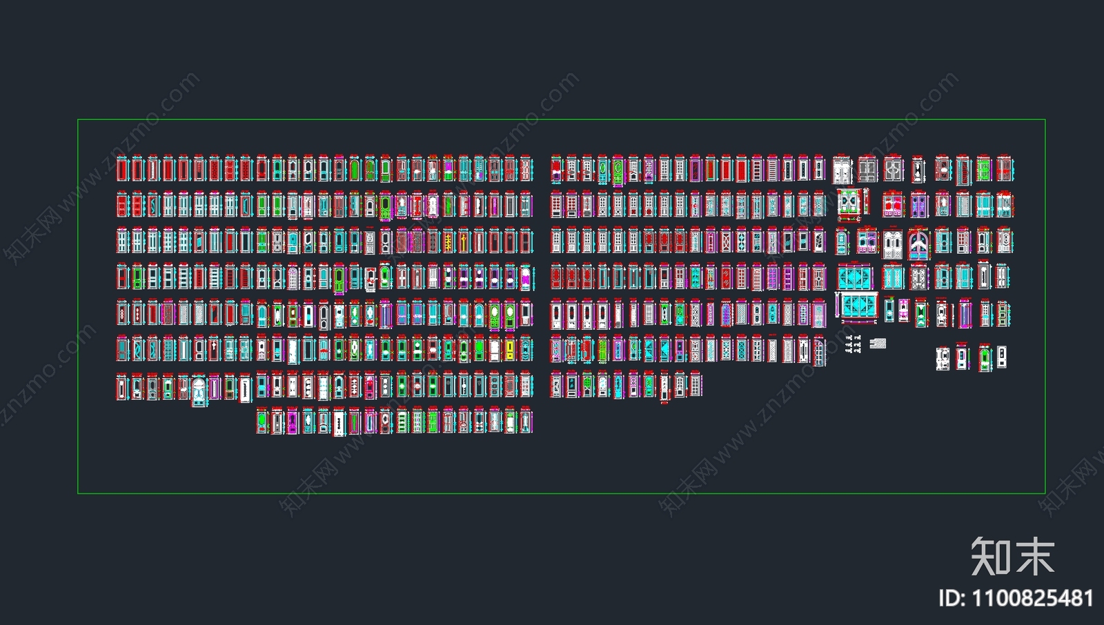 门cad施工图下载【ID:1100825481】