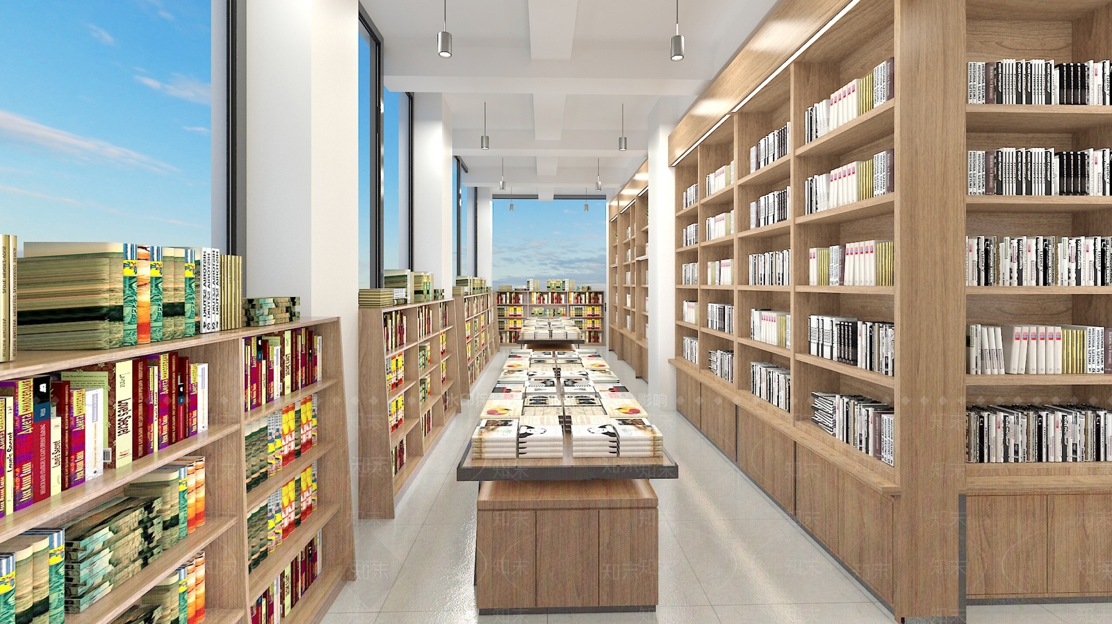 现代书店3D模型下载【ID:1100846549】