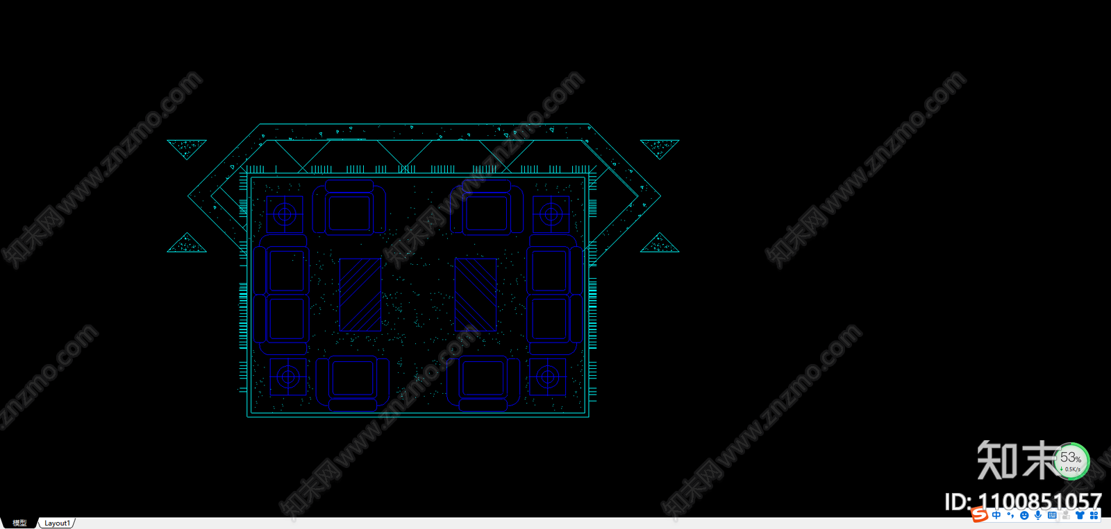 室内家具cad施工图下载【ID:1100851057】