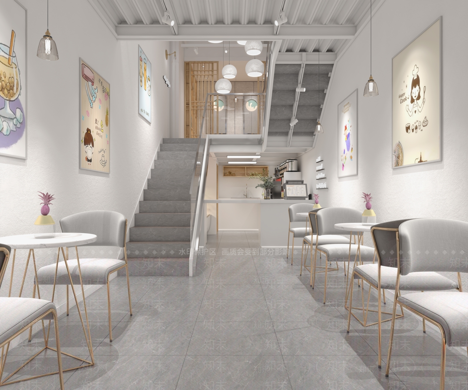 现代快餐店3D模型下载【ID:1100851606】