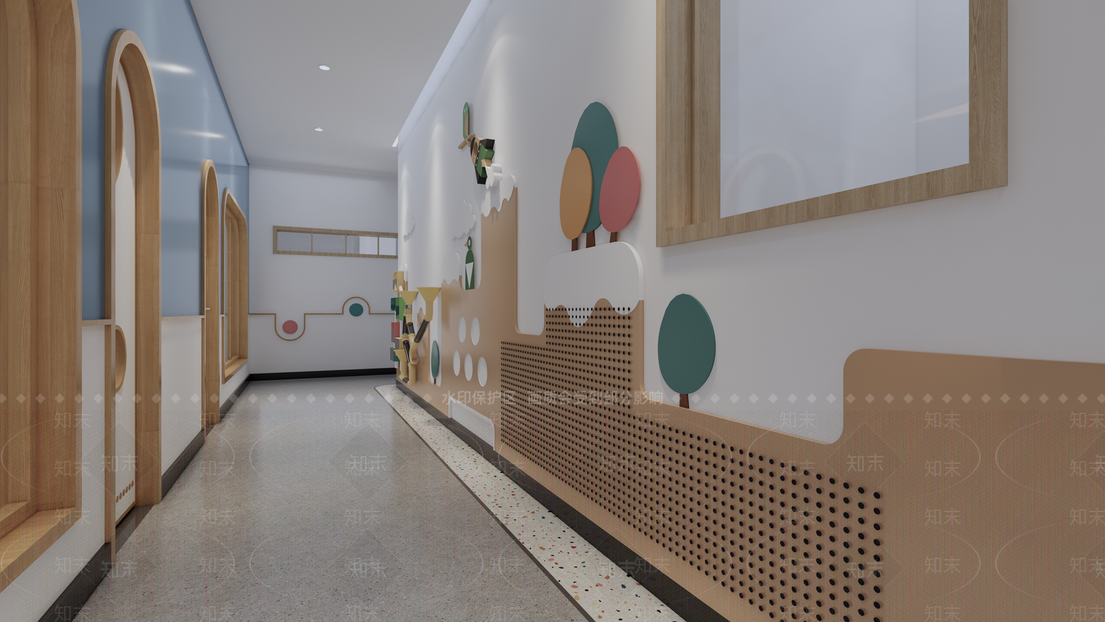 现代儿童游乐室SU模型下载【ID:1100858933】