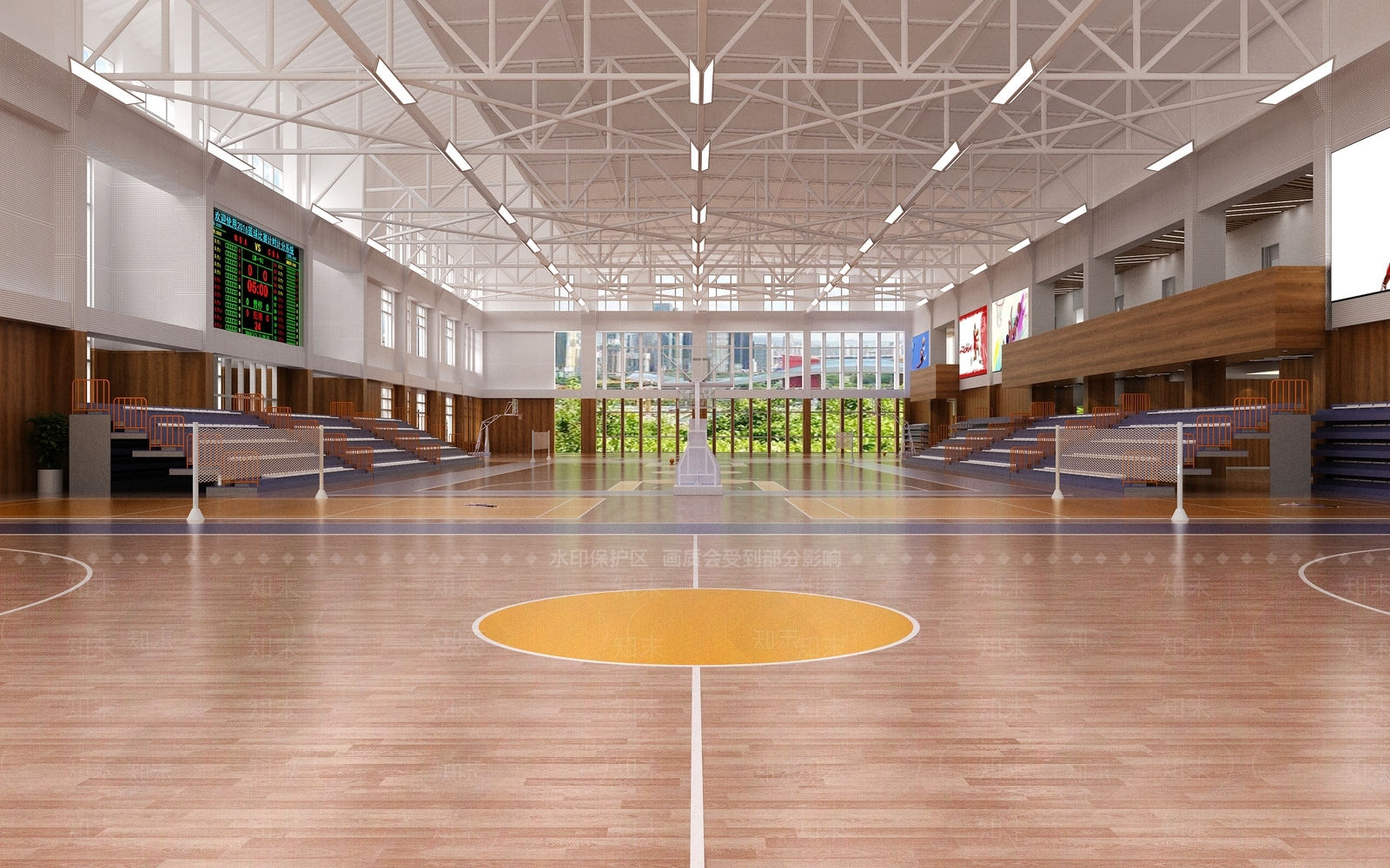 现代体育馆3D模型下载【ID:1100868725】