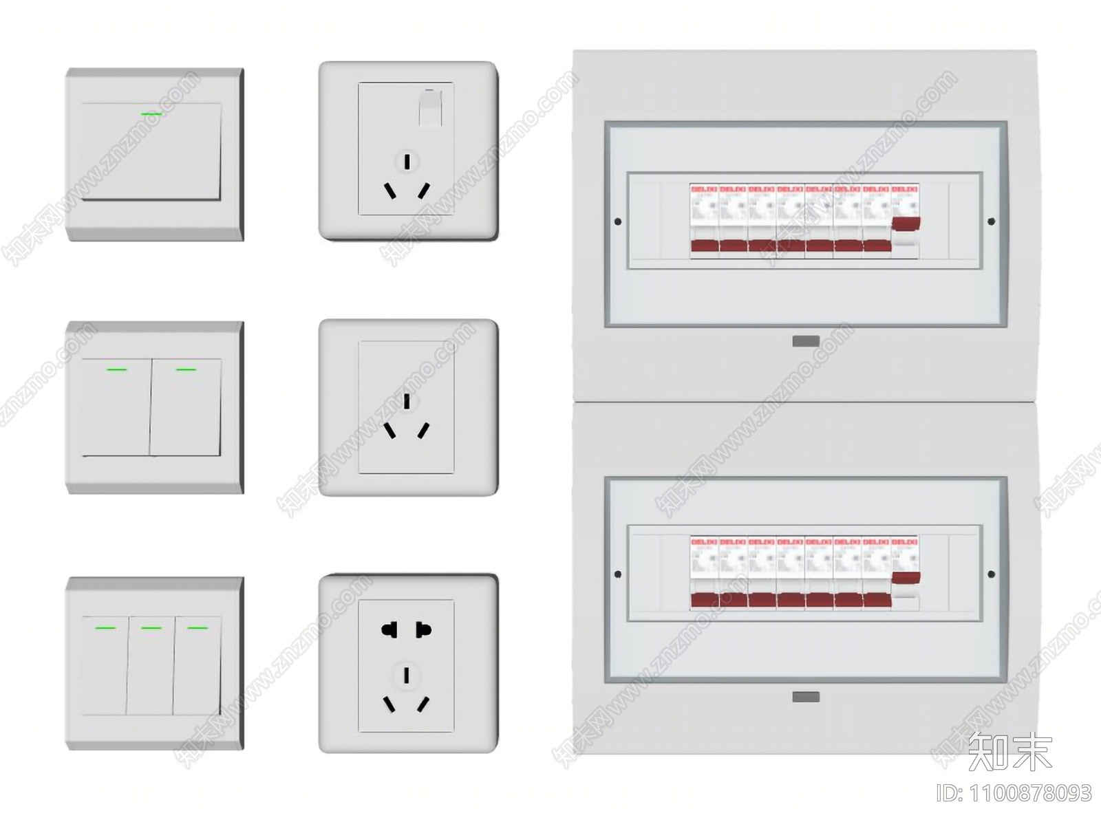 现代开关SU模型下载【ID:1100878093】