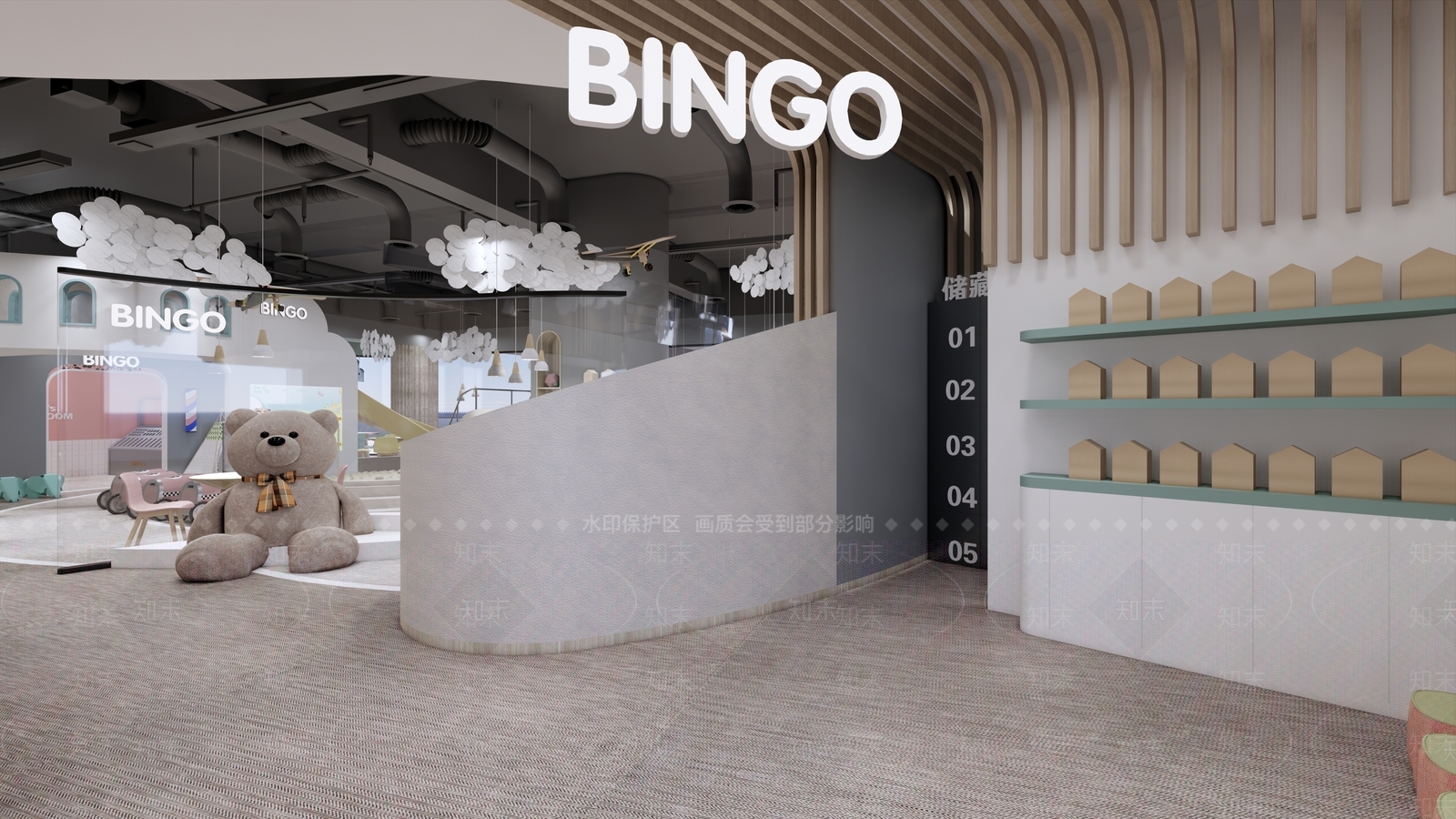 现代快餐店SU模型下载【ID:1100886902】
