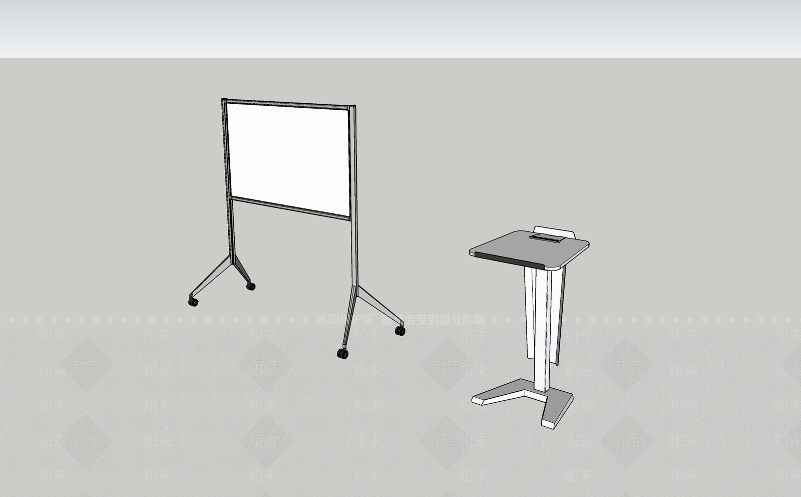 现代办公用品组合SU模型下载【ID:1100891872】