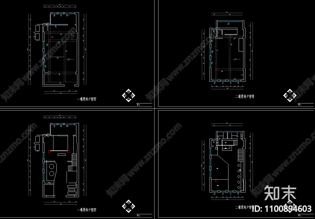 宠物医院室内布局装修施工图下载【ID:1100894603】