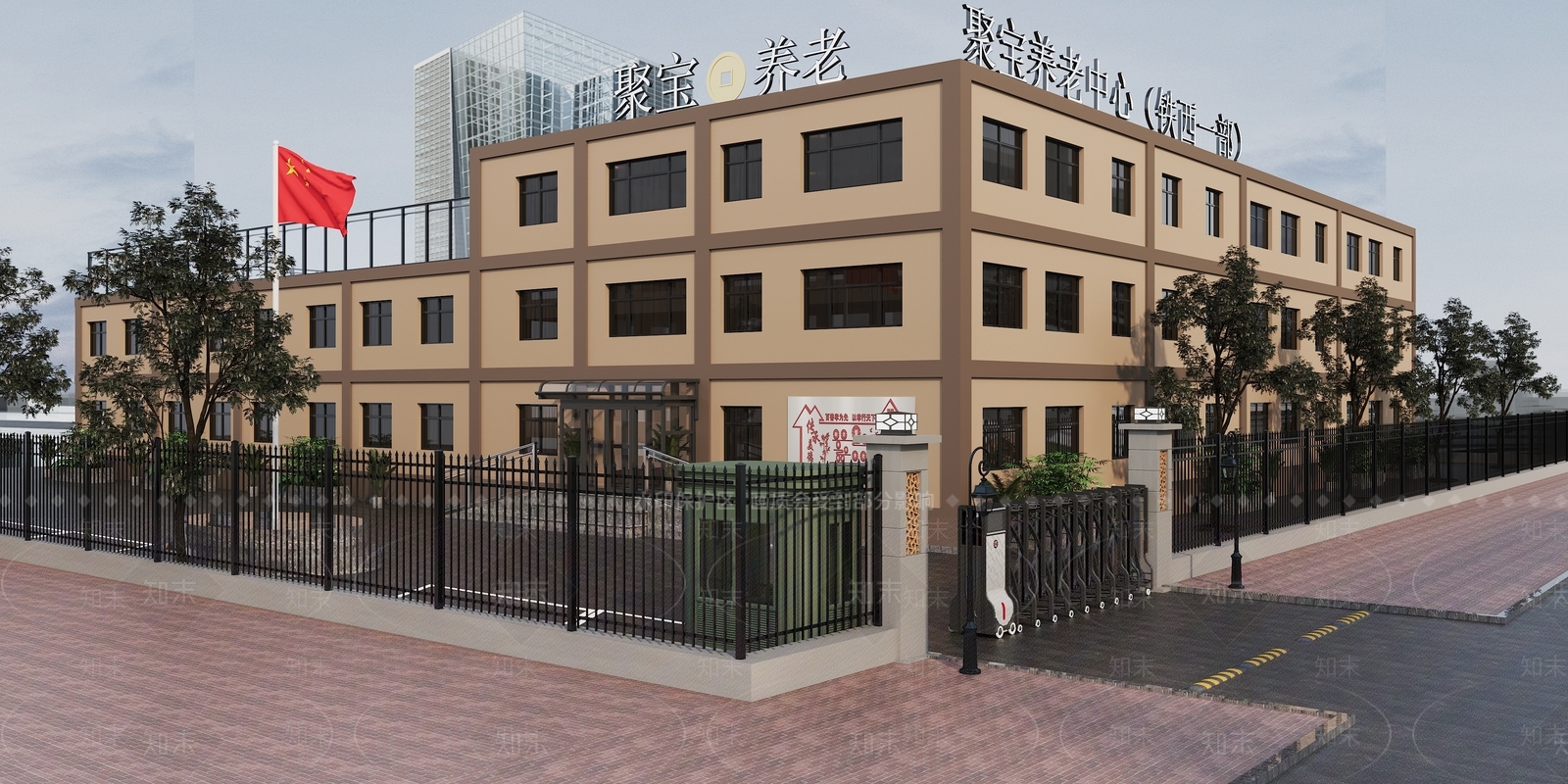 现代医院3D模型下载【ID:1100901010】