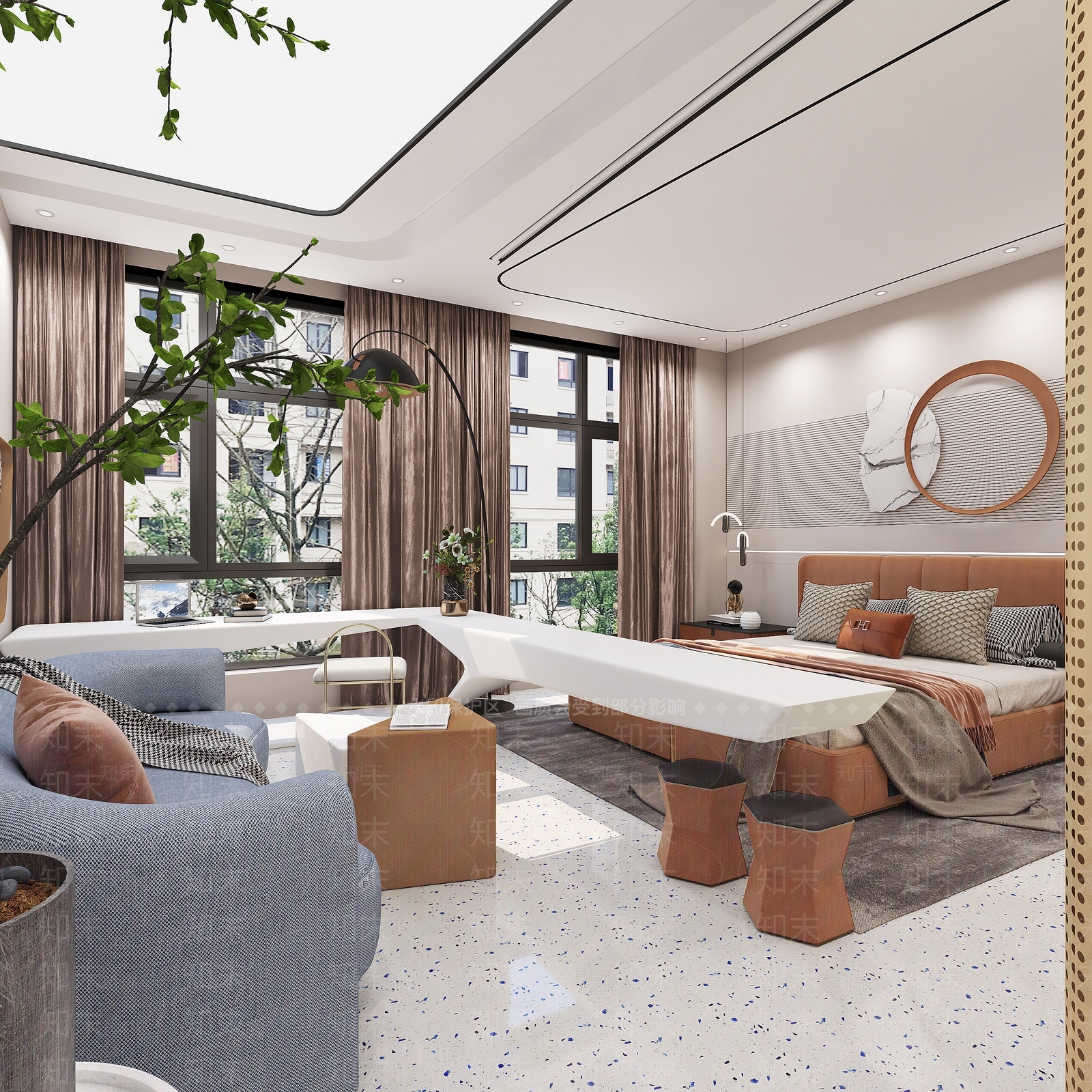 现代单身公寓3D模型下载【ID:1100903587】
