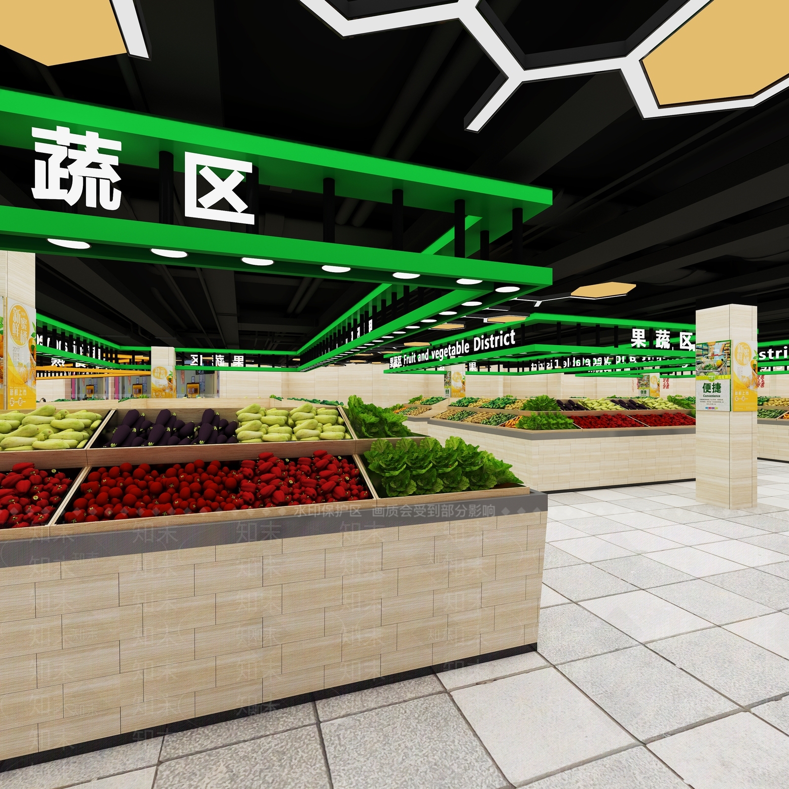 现代超市3D模型下载【ID:1100903786】