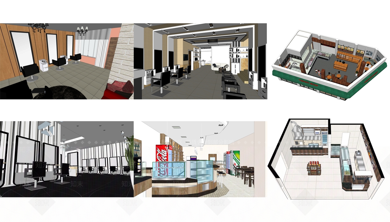 现代美妆店SU模型下载【ID:1101167264】