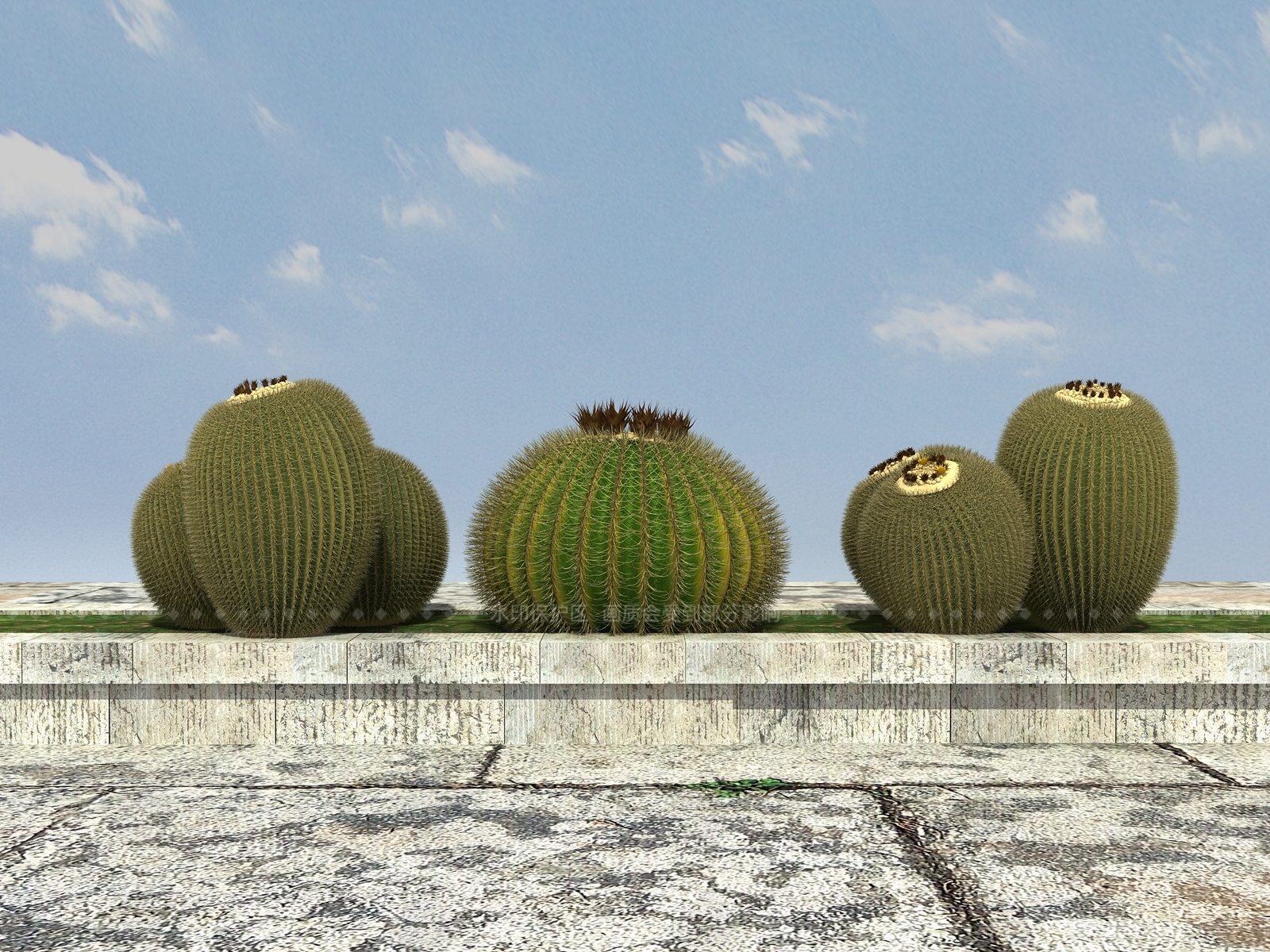 现代花坛3D模型下载【ID:1100932362】
