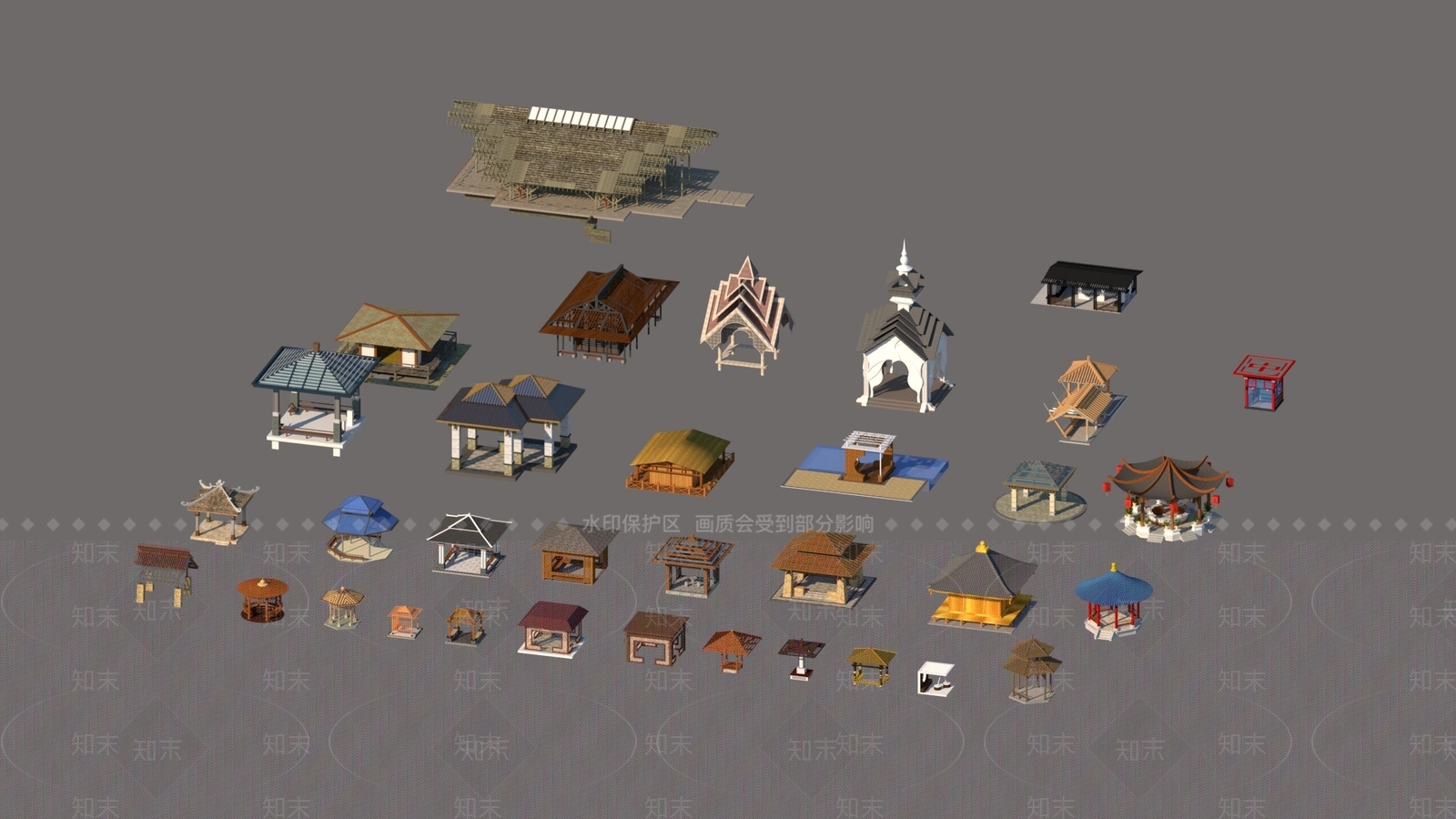 古典亭子SU模型下载【ID:1100956621】