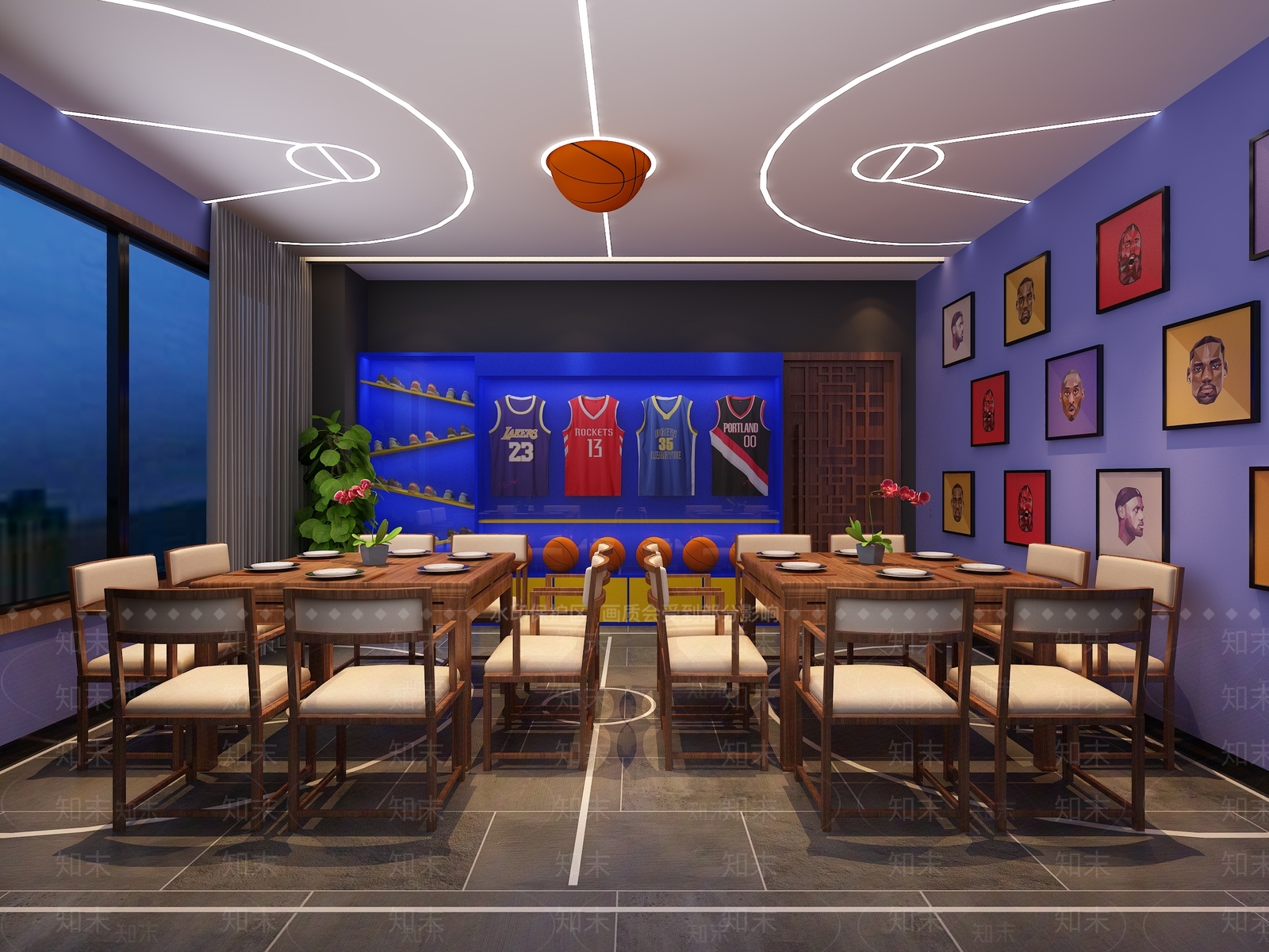 现代火锅店3D模型下载【ID:1100964381】