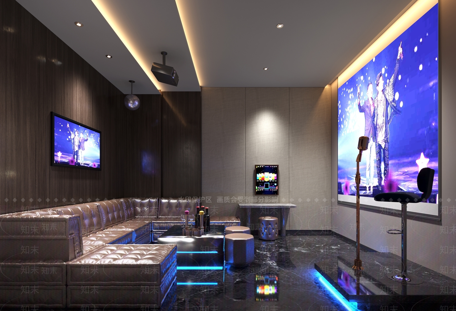 美式家居影音室3D模型下载【ID:1100970418】