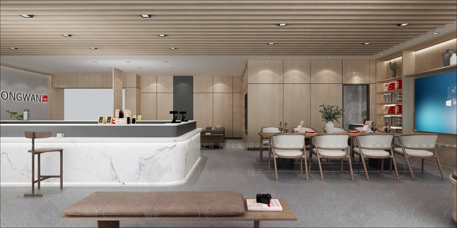 现代书店3D模型下载【ID:1100979414】