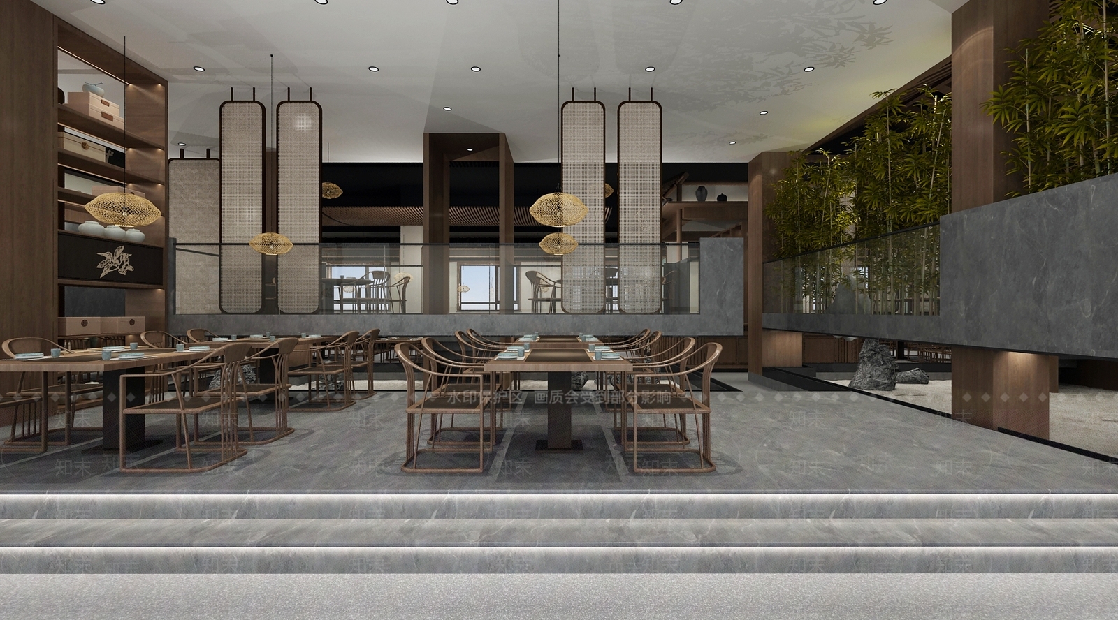新中式羊肉火锅店3D模型下载【ID:1100980672】