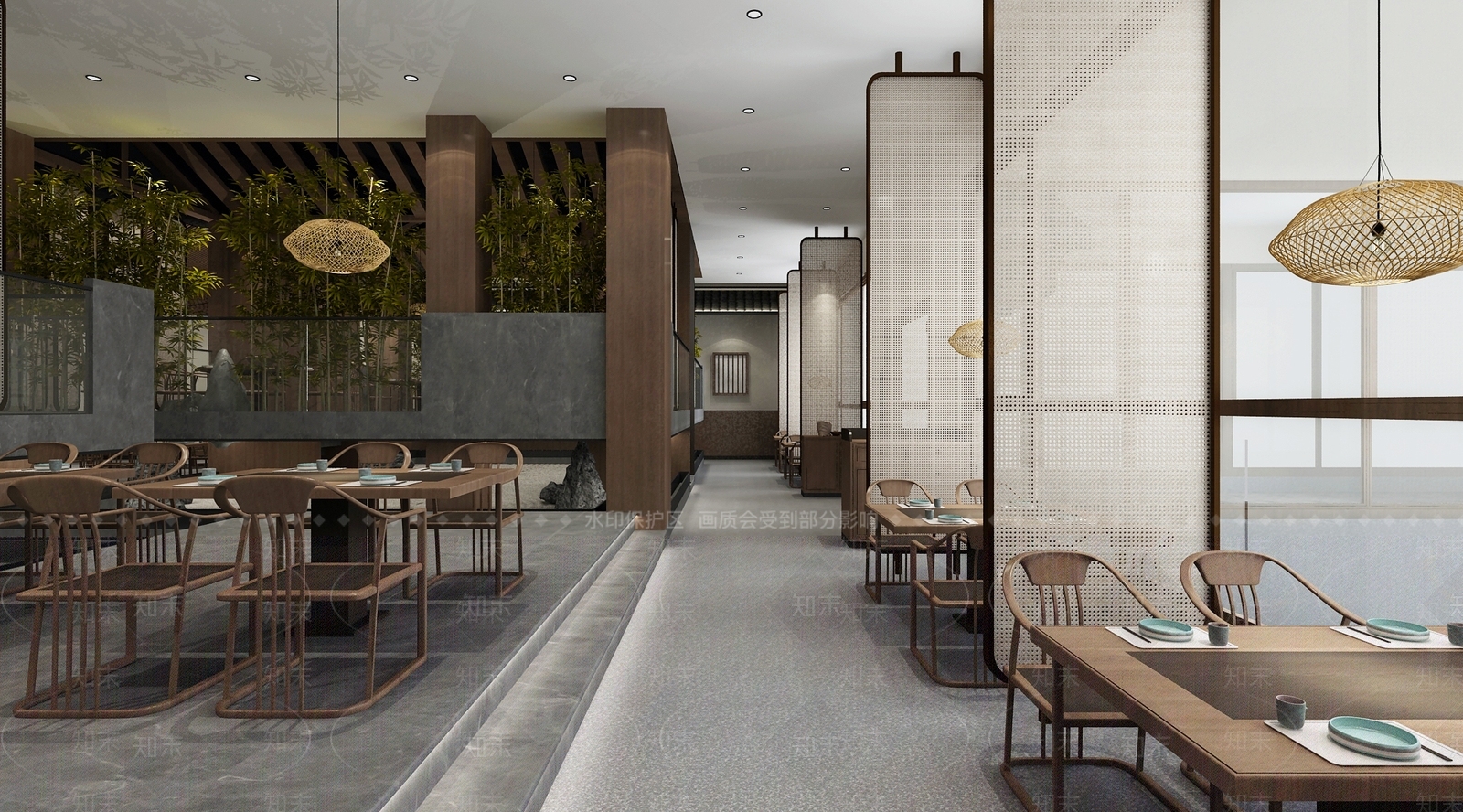 新中式羊肉火锅店3D模型下载【ID:1100980672】