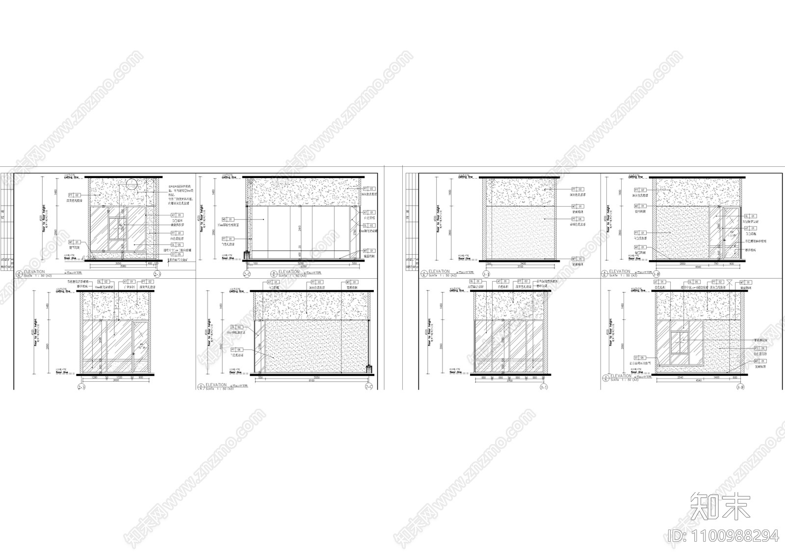 学校卫生间立面图cad施工图下载【ID:1100988294】