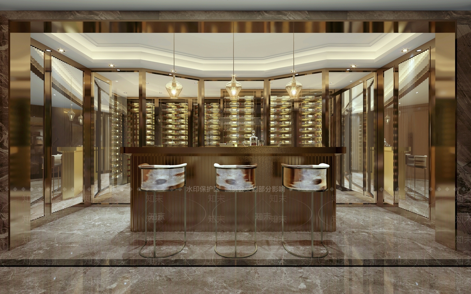 现代酒吧前台3D模型下载【ID:1101003071】