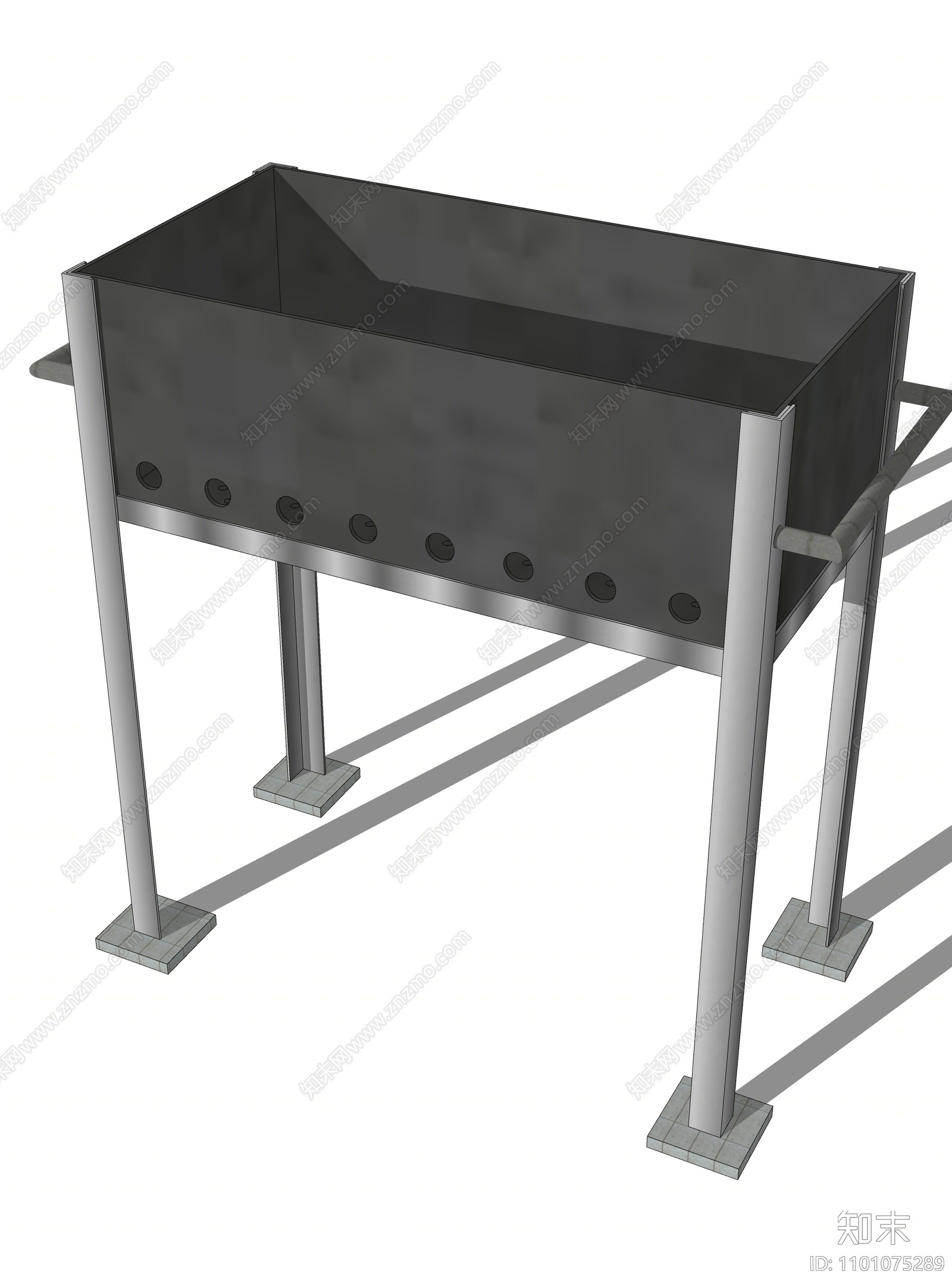 现代高脚烧烤架SU模型下载【ID:1101075289】
