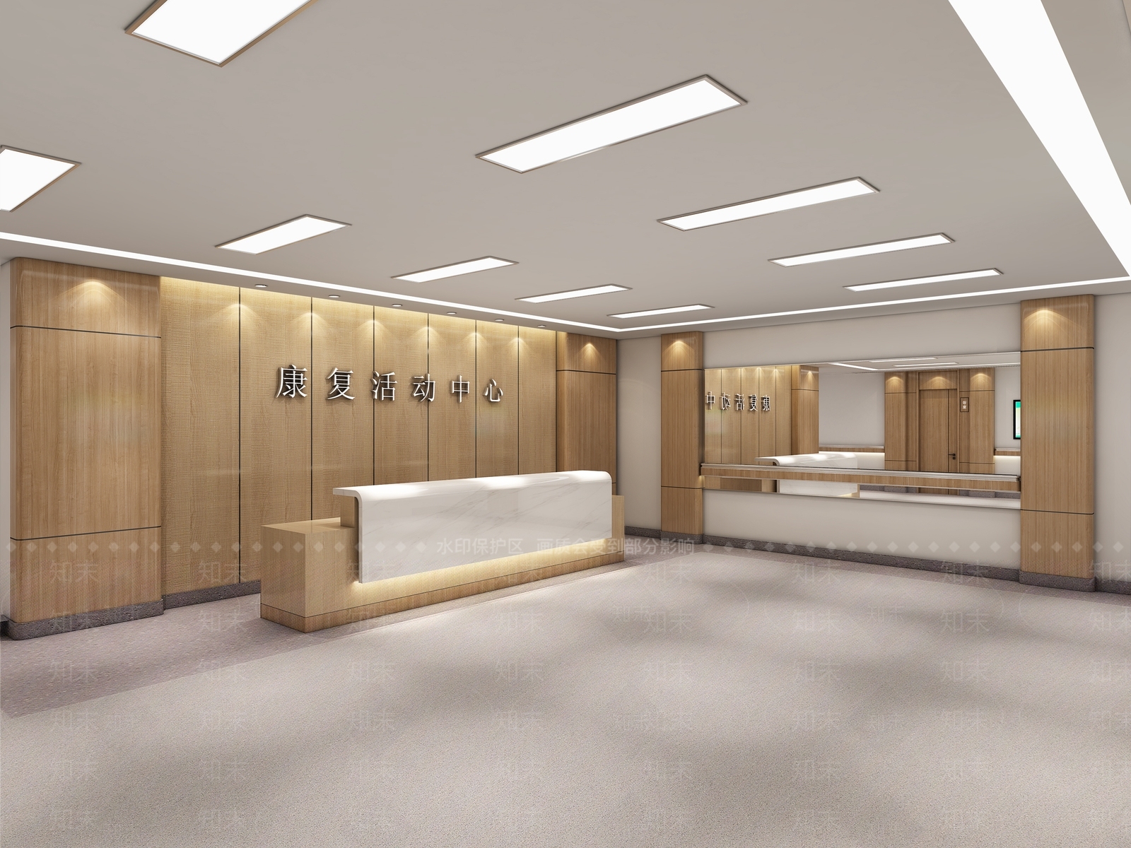 现代医院前台3D模型下载【ID:1101018815】