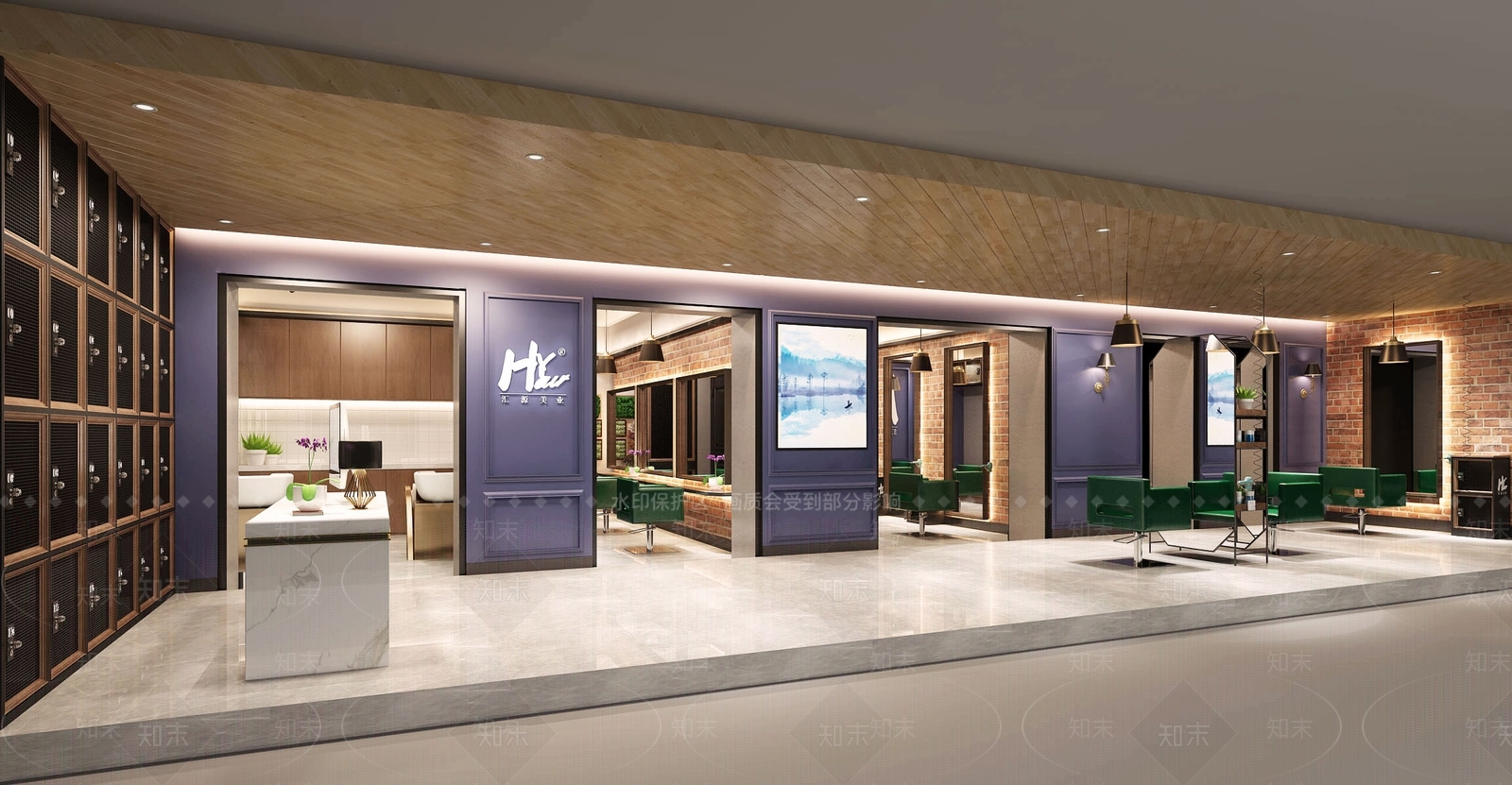 简欧美发店3D模型下载【ID:1101028443】