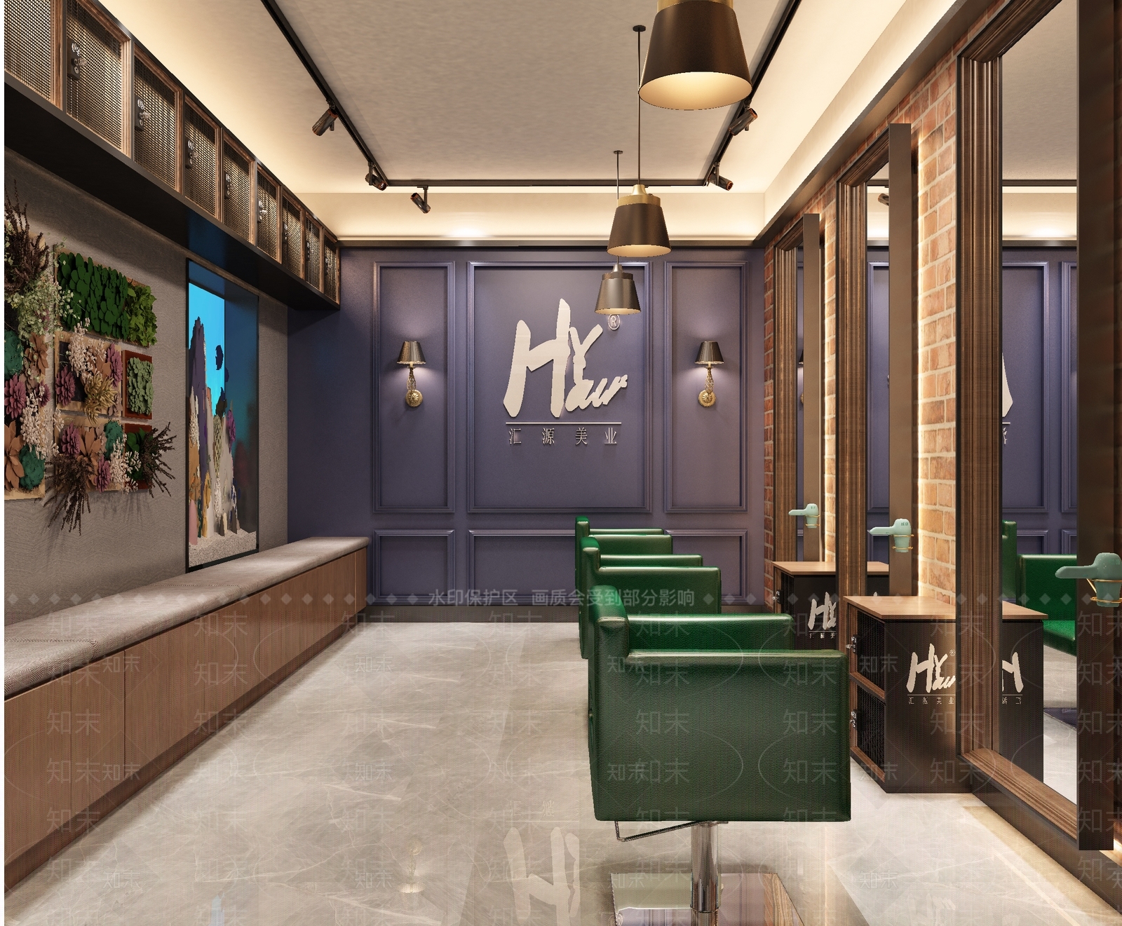简欧美发店3D模型下载【ID:1101028443】