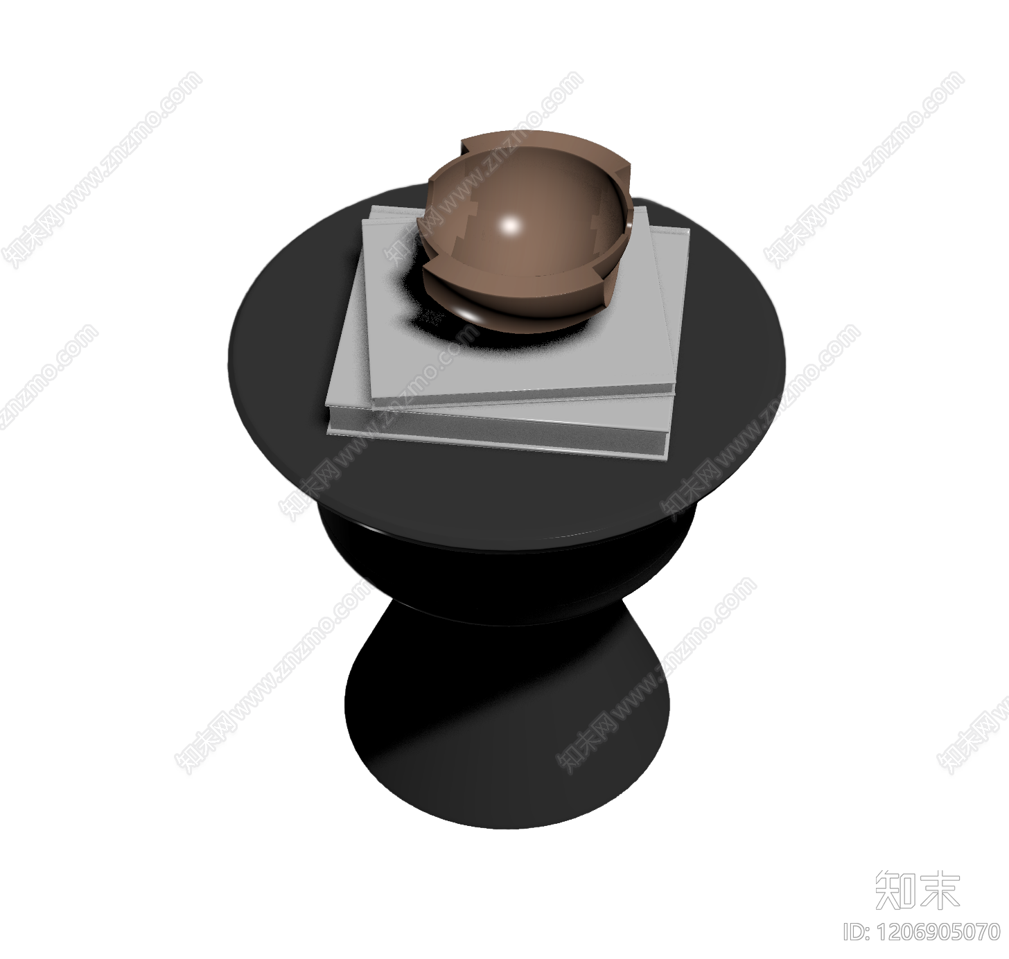 黑色底座装饰台3D模型下载【ID:1206905070】