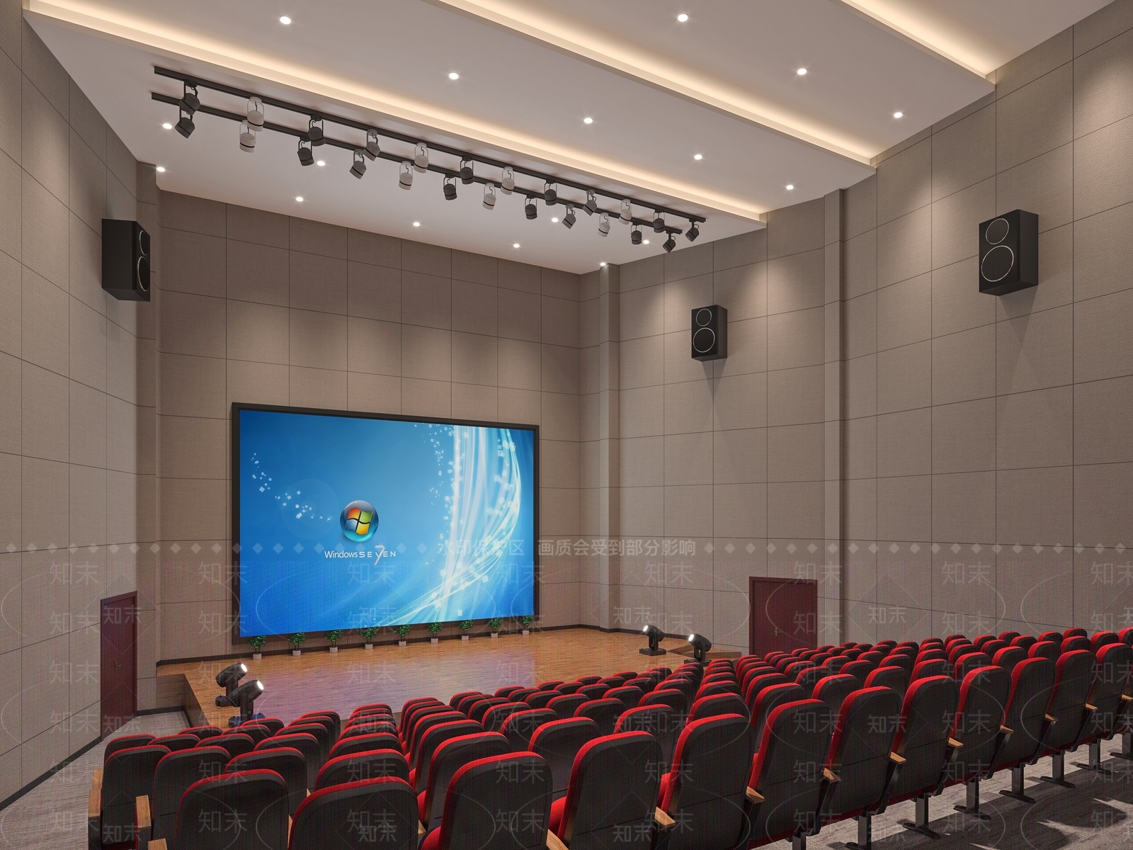 现代报告厅3D模型下载【ID:1101042921】