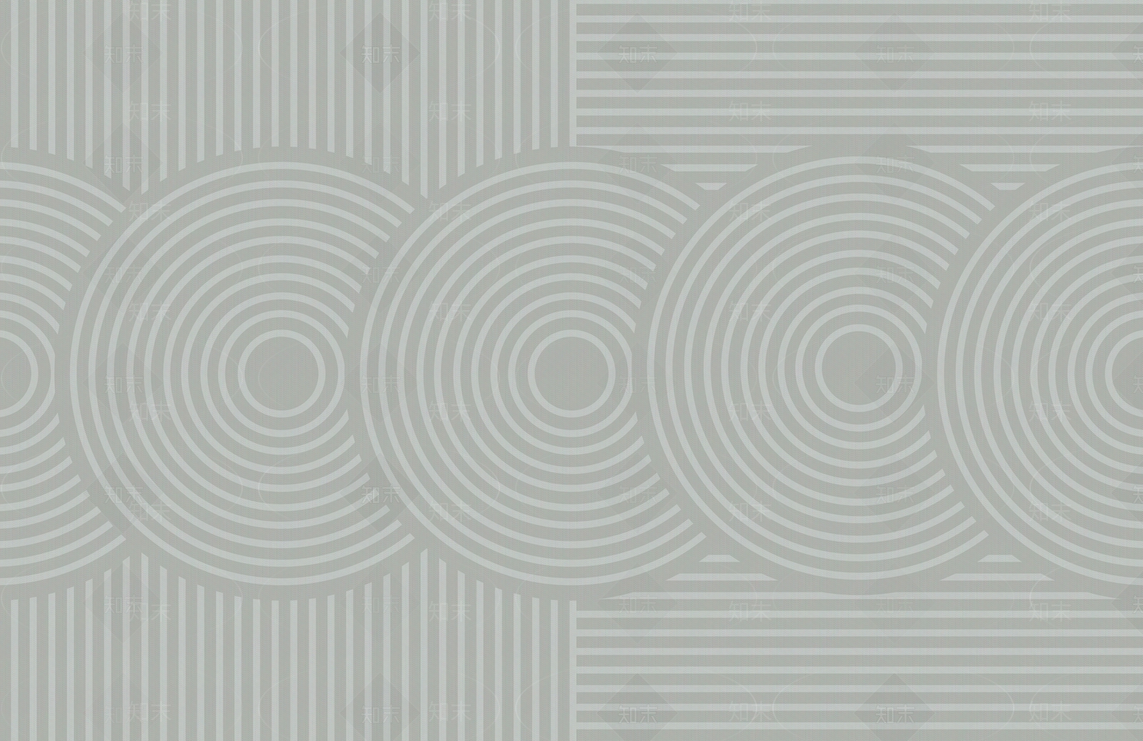 artsy现代新中式日式枯山水圆形图案背景墙墙布贴图下载【ID:1101070554】