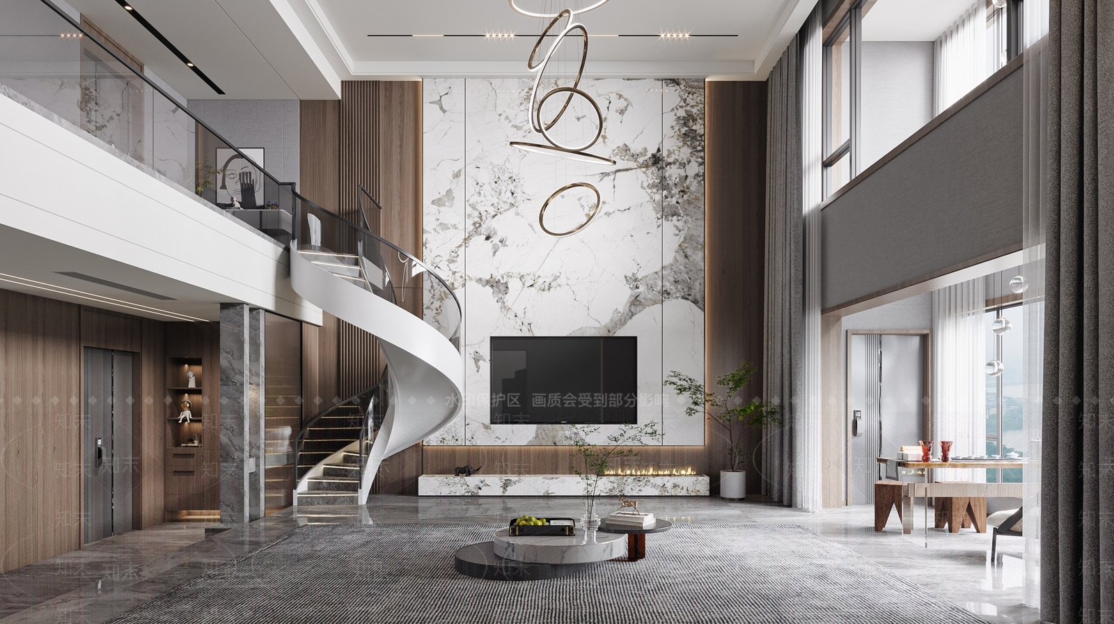 现代客餐厅3D模型下载【ID:1221439266】